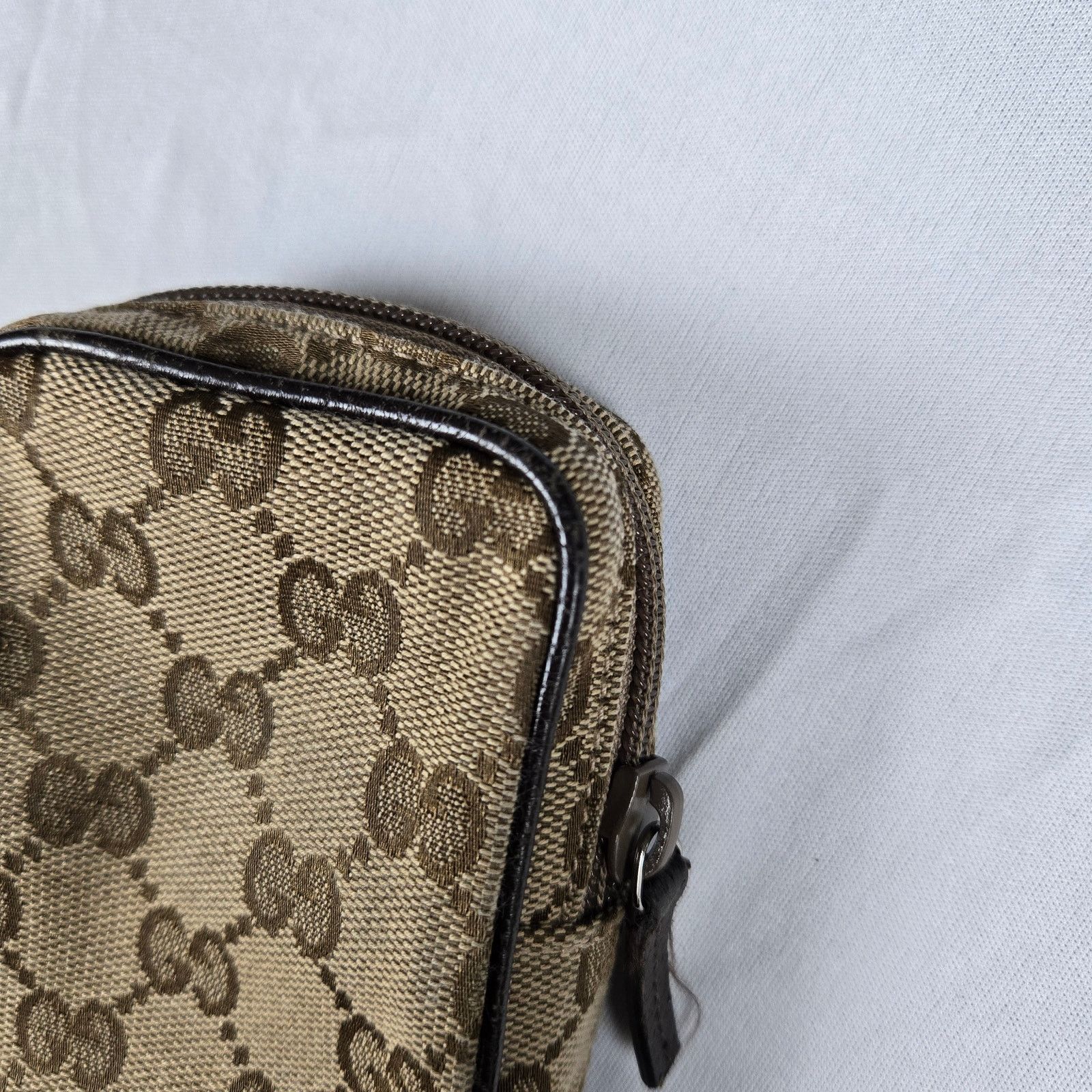 Gucci Gucci Monogram Mini Zip Canvas Pouch Size ONE SIZE - 10 Thumbnail