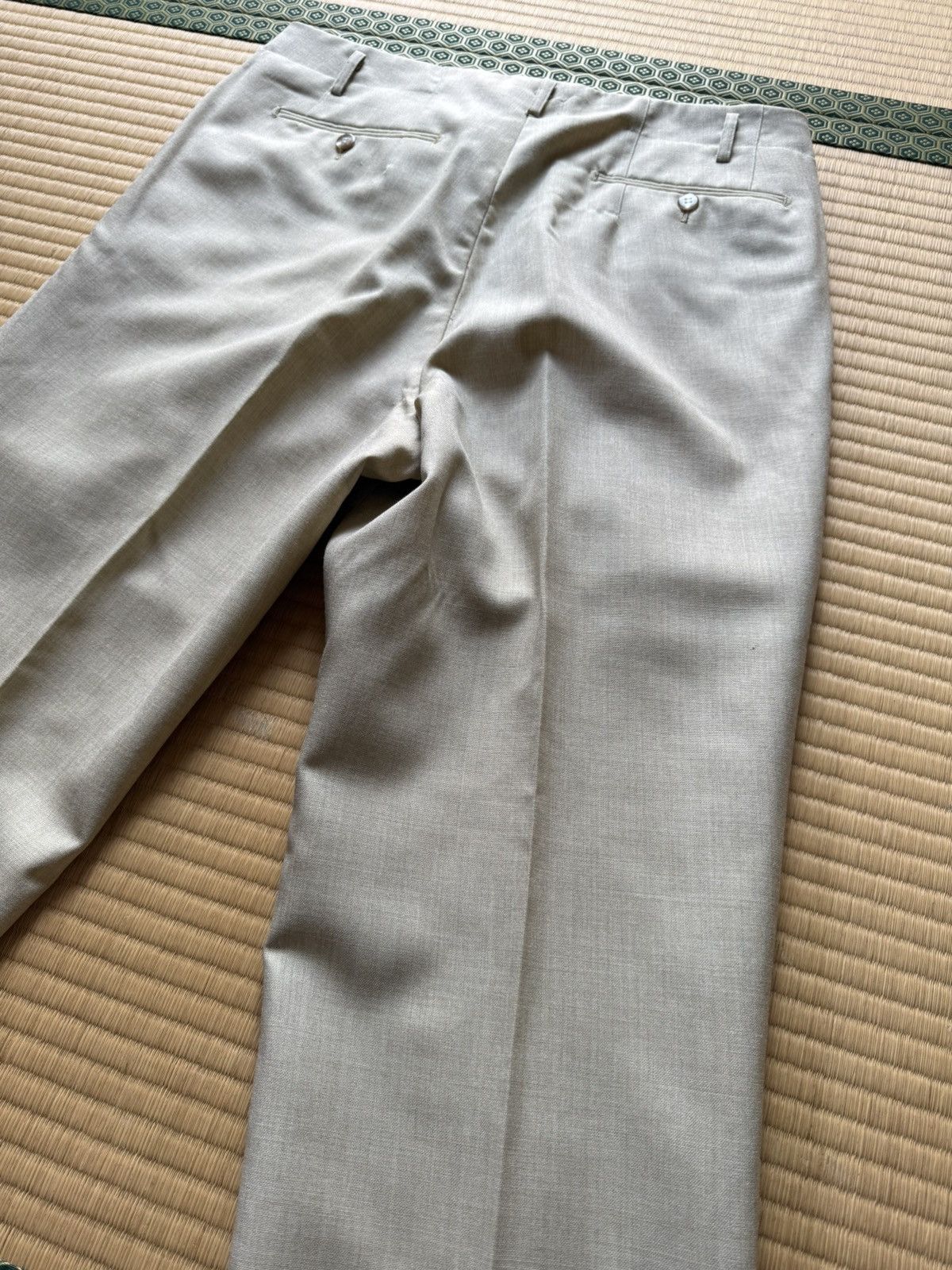 Other Spring&Summer Cream Linen Slacks NEW WOOL DELUX Tag Size US 34 / EU 50 - 3 Thumbnail