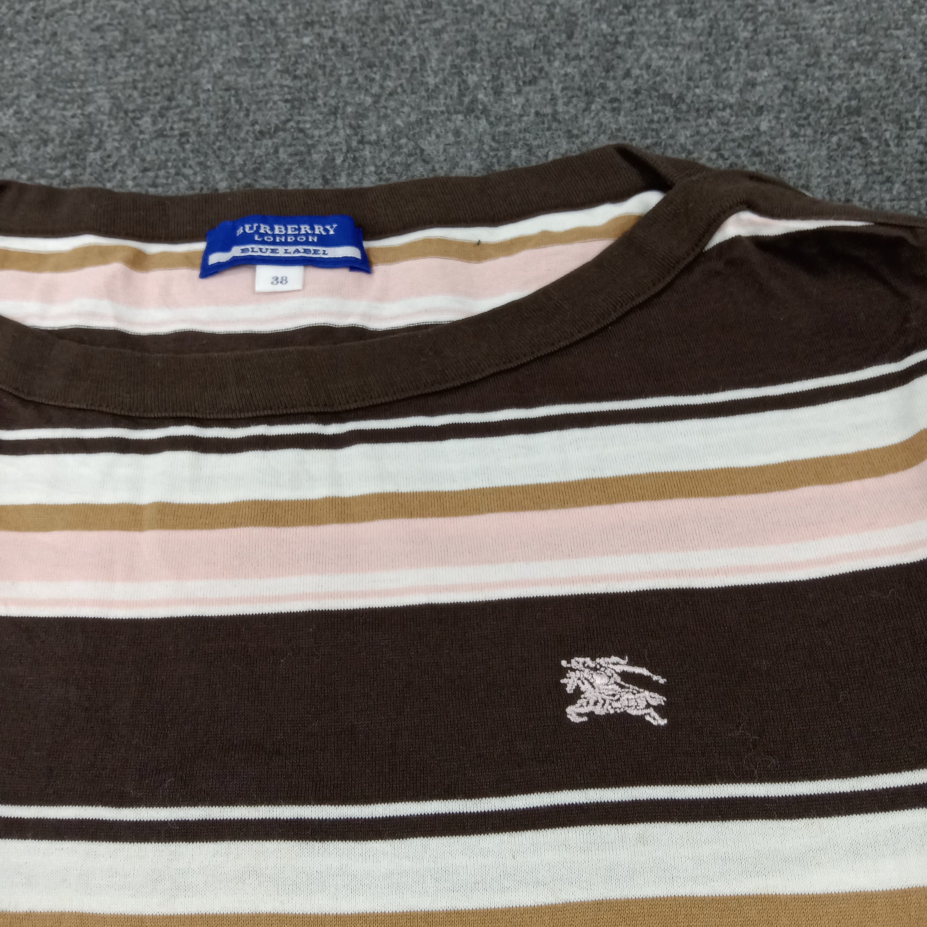 Burberry Burberry London Blue Label Stripes Tshirt Size XS / US 0-2 / IT 36-38 - 2 Thumbnail