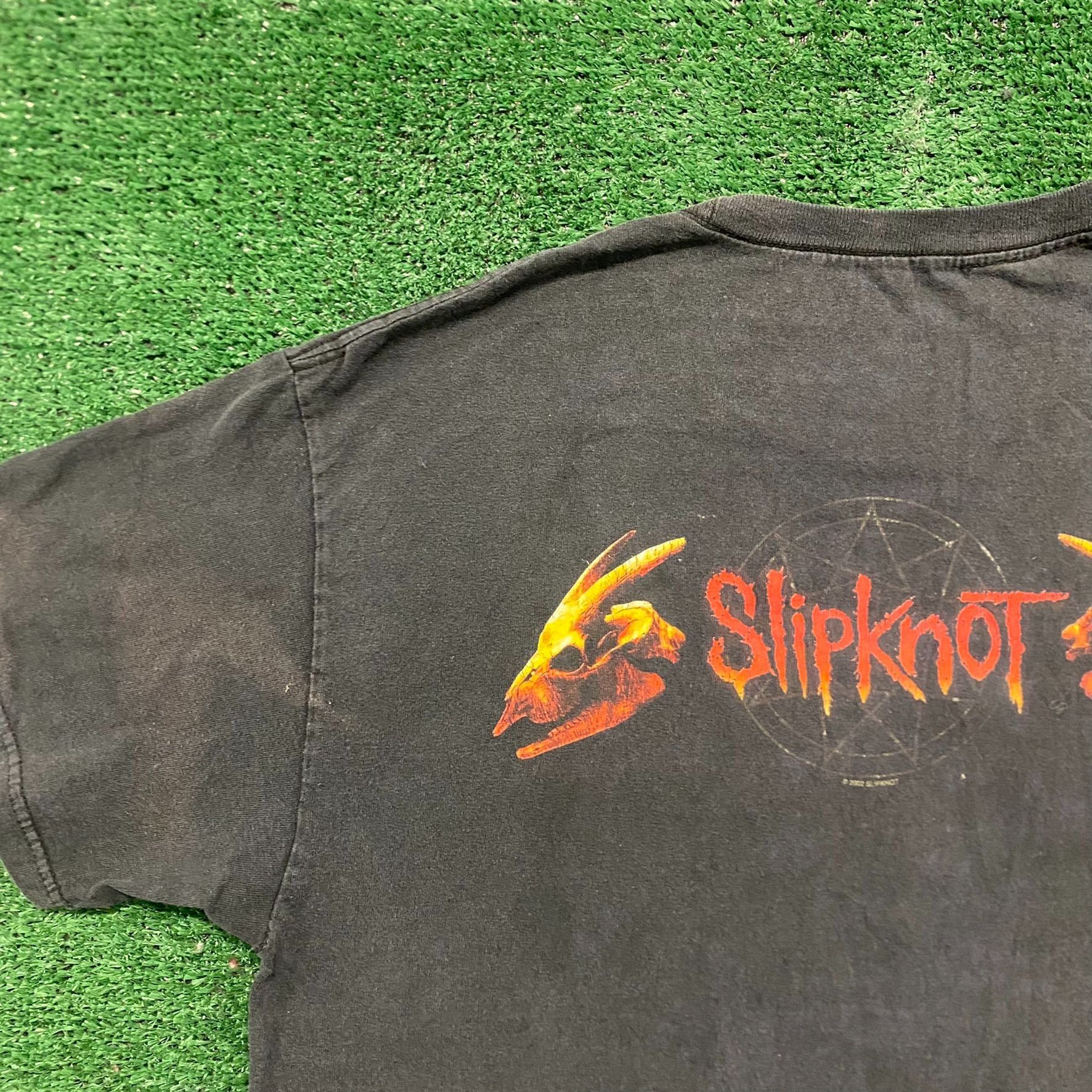 Band Tees Vintage Y2K Slipknot Iowa Metal Band Skull Sun Faded Tee Size US L / EU 52-54 / 3 - 6 Thumbnail