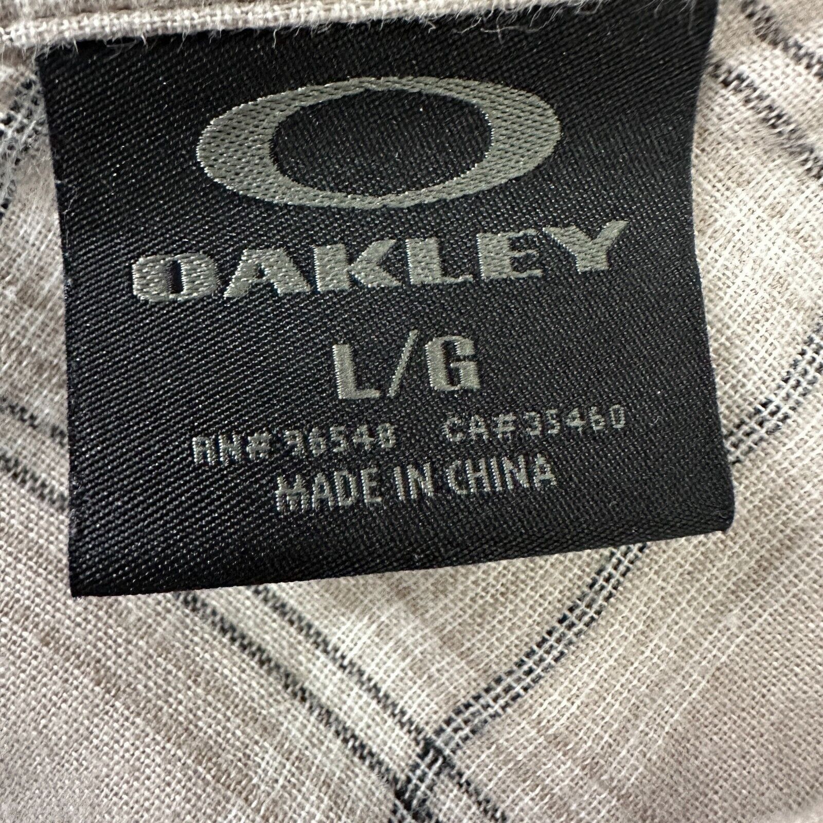 Oakley Oakley Flannel Shirt Mens L Light Beige Plaid Button-Down Size US L / EU 52-54 / 3 - 6 Thumbnail