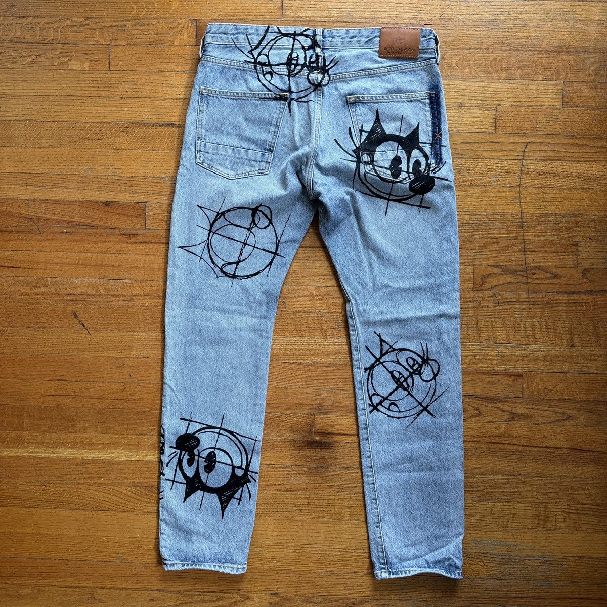 Scotch & Soda Scotch & Soda Felix The Cat Ralston Slim Fit Jeans 32x32 Size US 32 / EU 48 - 9 Thumbnail