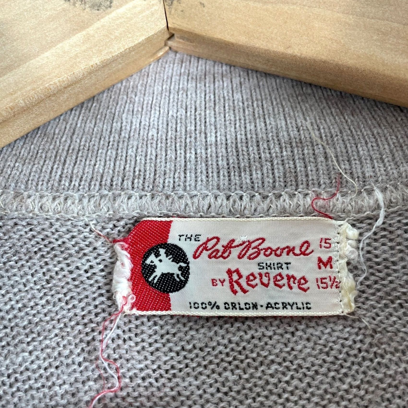 Vintage VINTAGE Revere Knit Polo Shirt Medium Tan Argyle Collar Orlon Pat Boone Mens Size US M / EU 48-50 / 2 - 3 Thumbnail