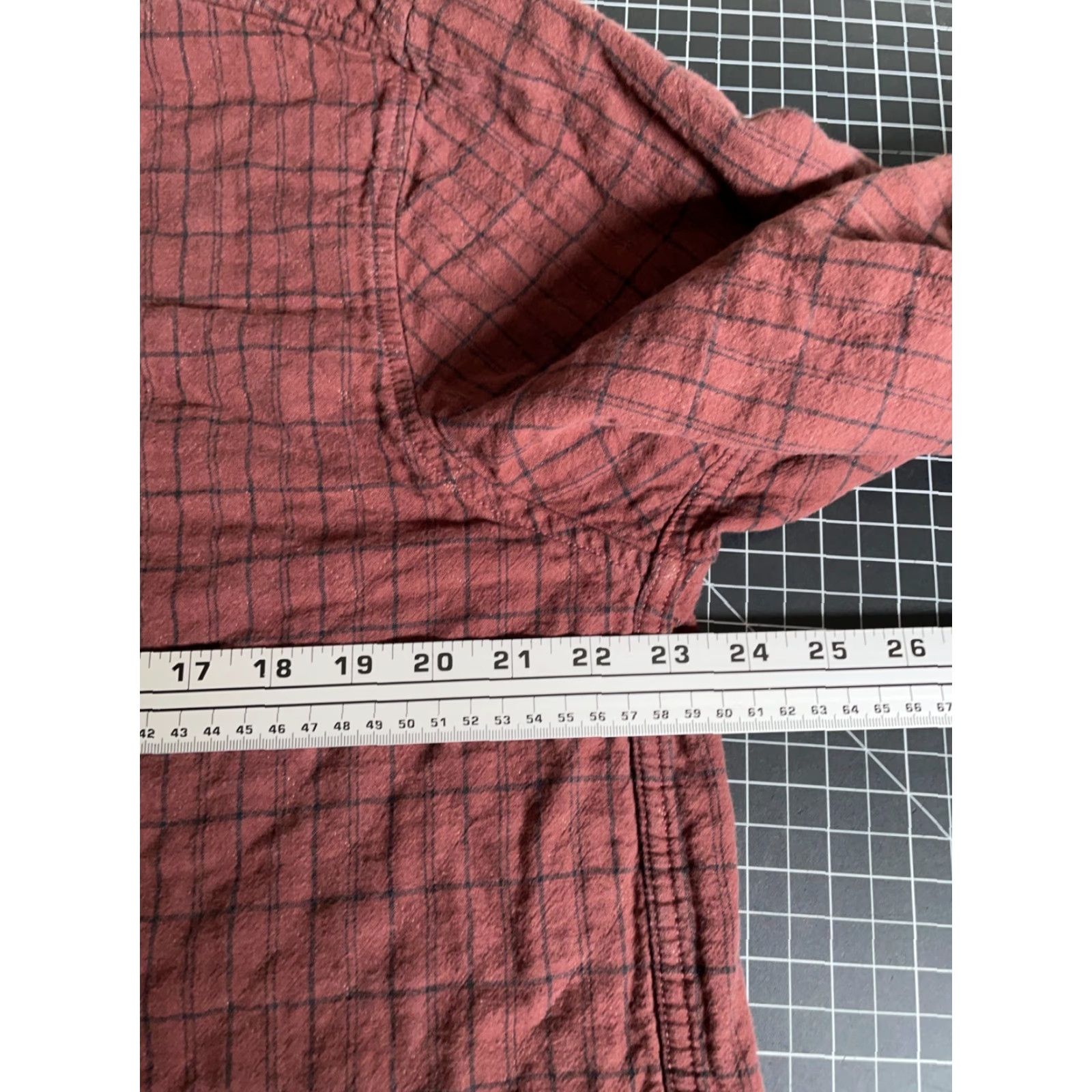 Madewell VINTAGE Madewell Quilted Rugby Shirt Men’s Large Dark Red Check Polo Long Sleeve 100% Cotton Retro 90s Preppy Womens? Size US L / EU 52-54 / 3 - 5 Thumbnail