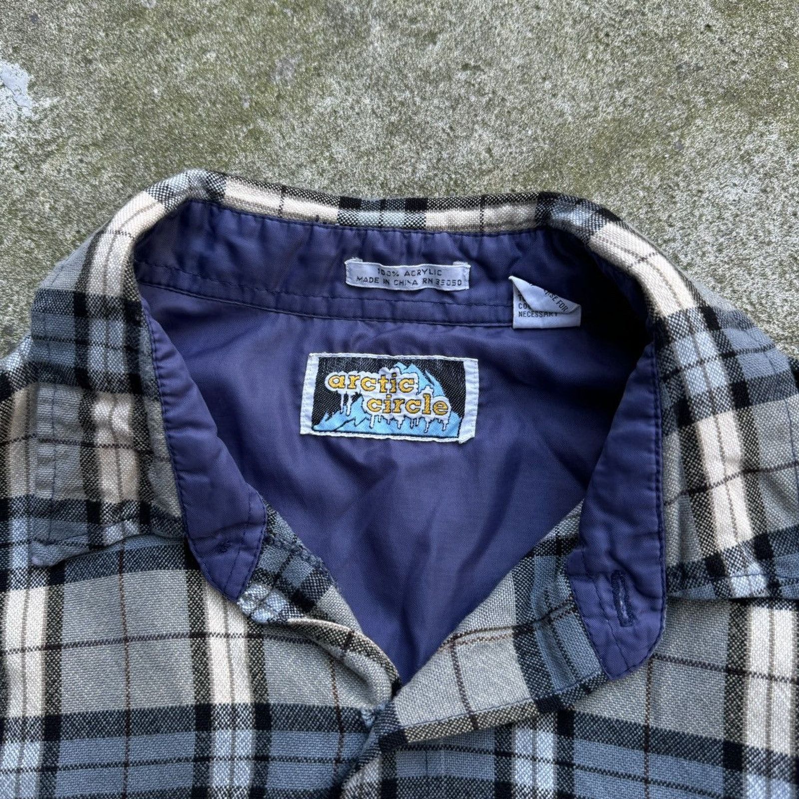 Vintage Thrashed Faded Distressed Plaid Flannel Shirt ERD Grunge Size US XL / EU 56 / 4 - 10 Thumbnail