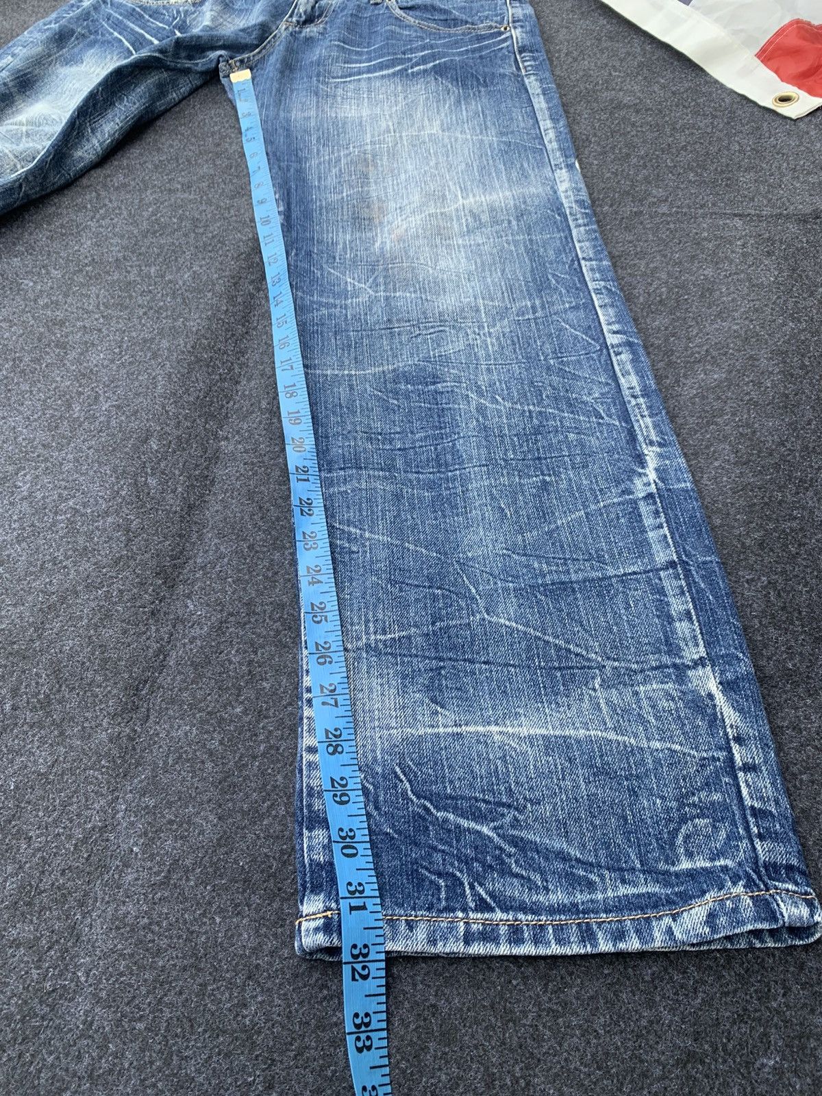 14th Addiction Double waist Japanese denim with lightning pattern. Size US 32 / EU 48 - 7 Thumbnail