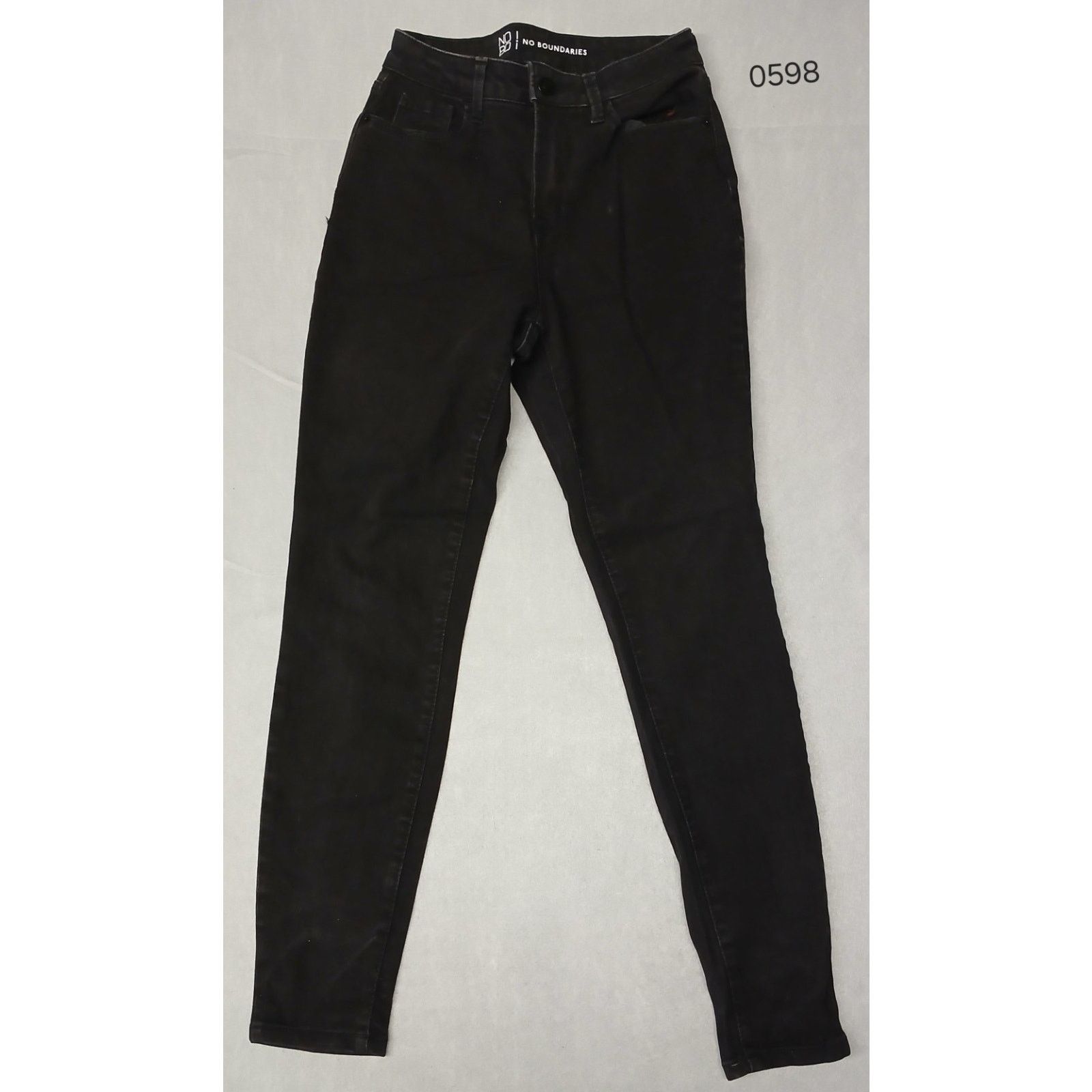 Other No Boundaries (5) Black Junior Skinny Jeans (2pair) Size 22" - 1 Thumbnail