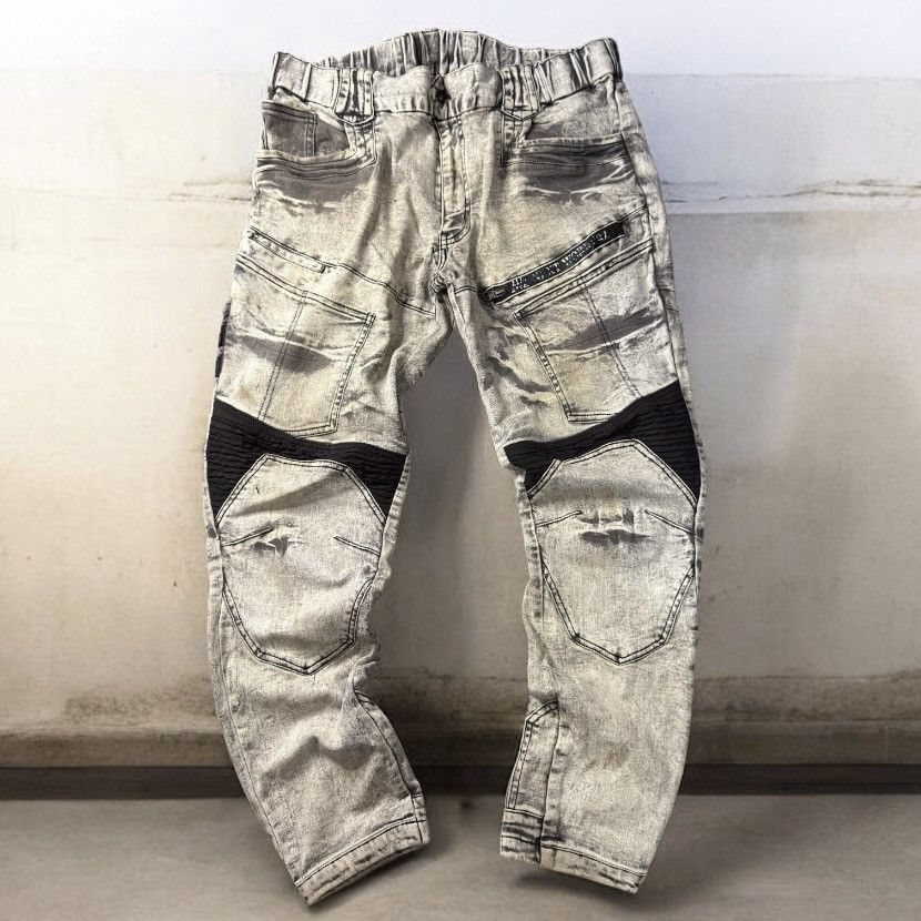 Japanese Brand Archive Y2K Workman Biker Cyberpunk Stretch Procore Tapered Size US 34 / EU 50 - 1 Thumbnail