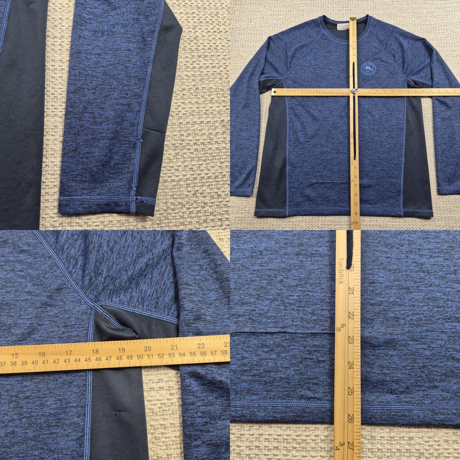 Tommy Bahama Tommy Bahama IslandActive Shirt Adult S Blue Long Sleeve Reversible Tee Top Size US S / EU 44-46 / 1 - 8 Thumbnail