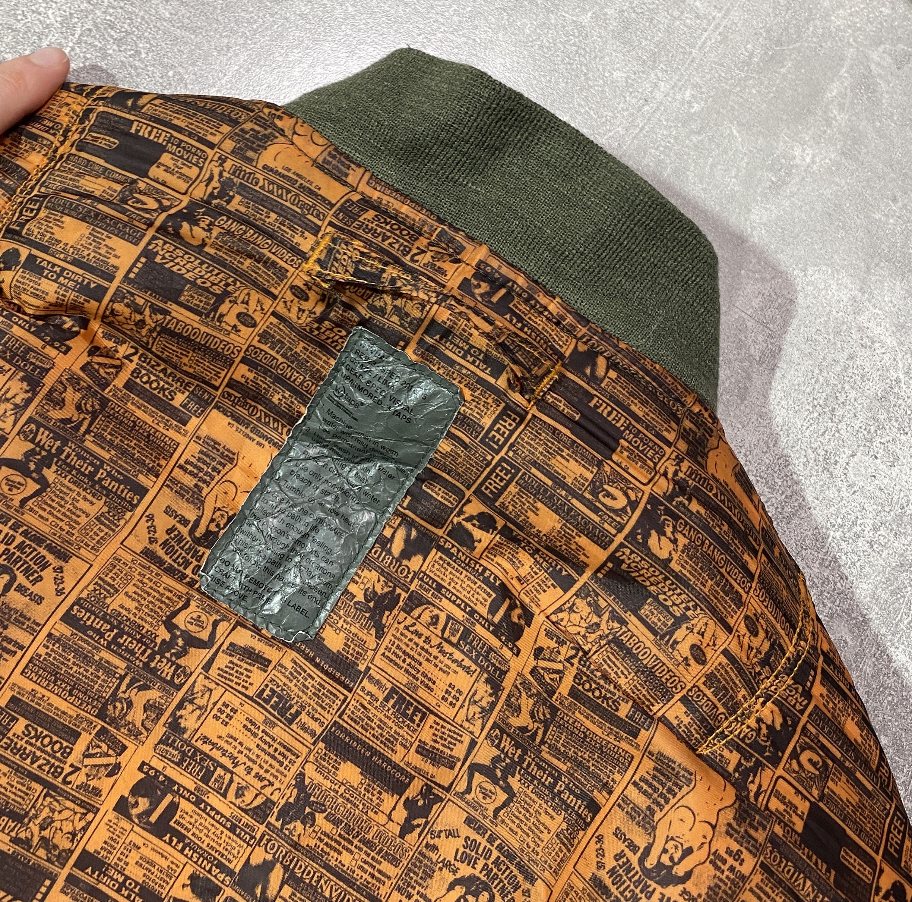 Japanese Brand Vintage 00s WTAPS TABOO VIDEOS MA1 JACKET MILITARY STYLE Size US M / EU 48-50 / 2 - 9 Thumbnail
