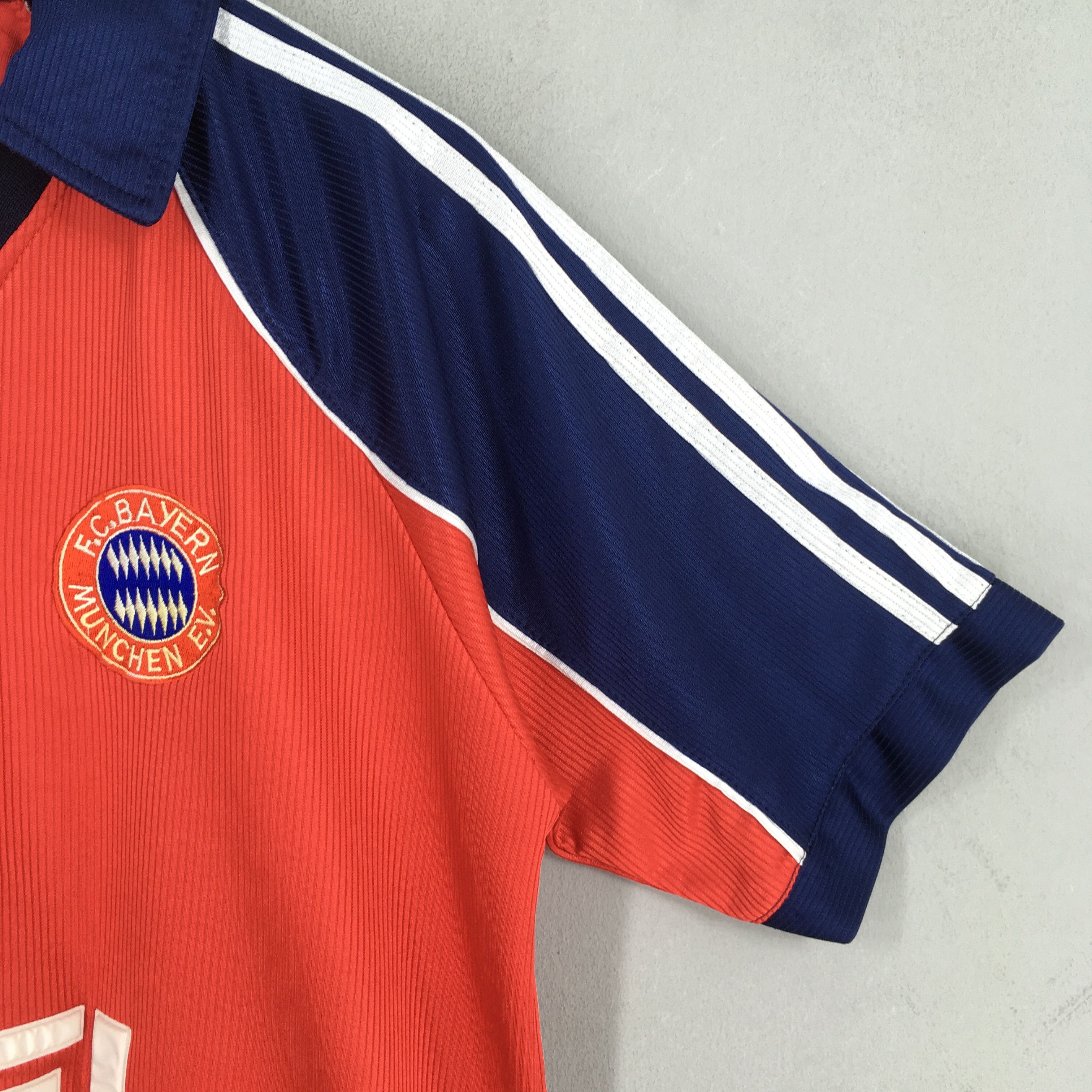Adidas Vintage 1999-2000 Adidas FC Bayern Munich Red Jersey Medium Size US M / EU 48-50 / 2 - 4 Thumbnail