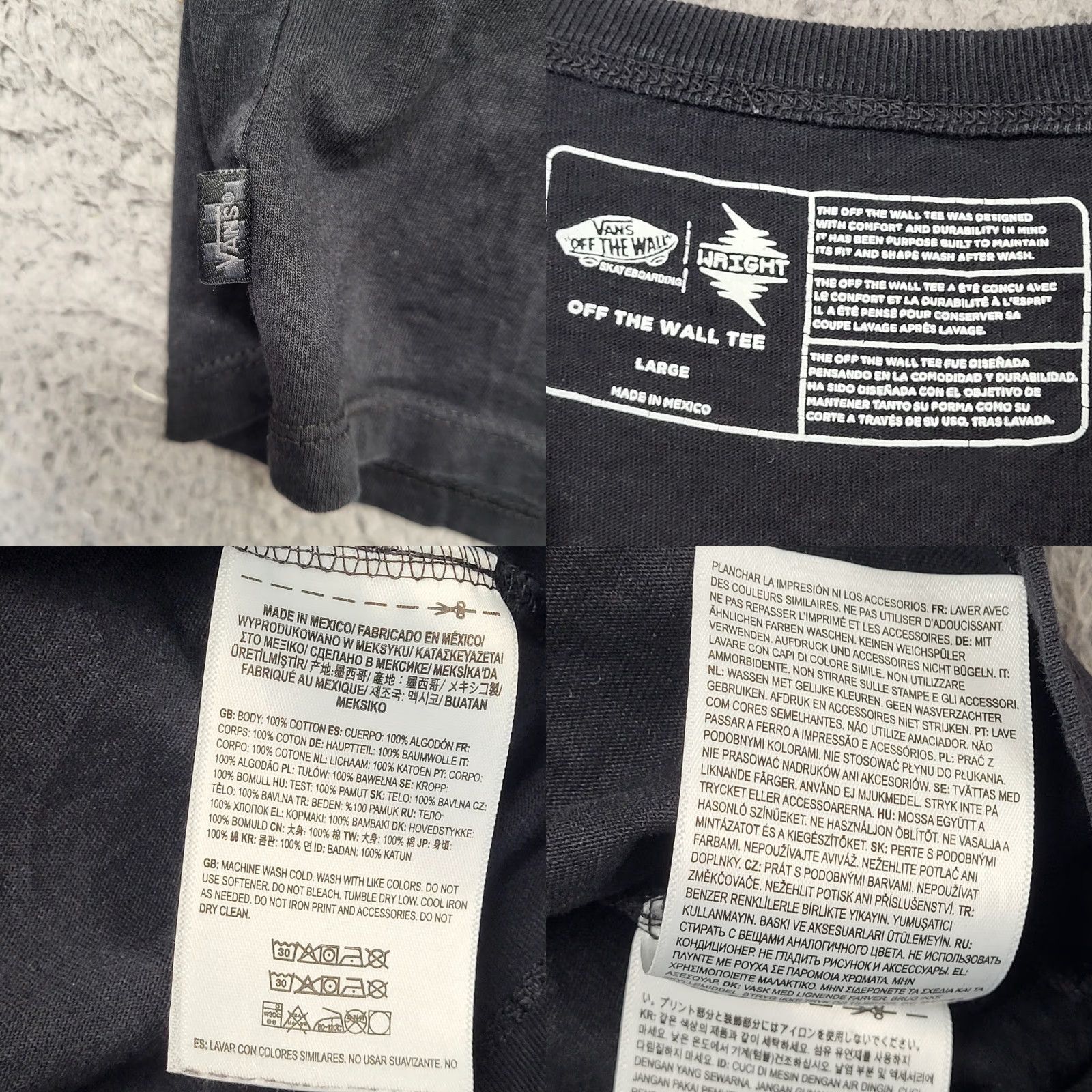 Vans Vans Zion Wright Off The Wall T-Shirt Men's Large Black Short Sleeve Skater Graphic Print Vintage No Size US L / EU 52-54 / 3 - 9 Thumbnail