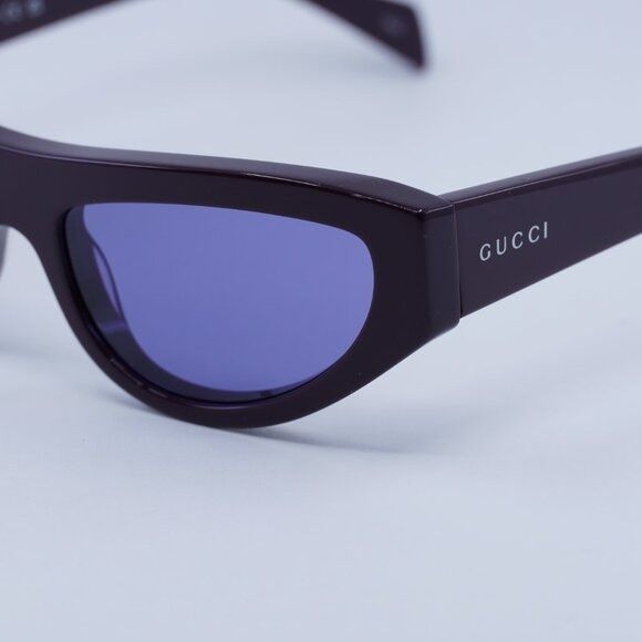 Gucci 🕶️ New Gucci GG1919S 007 Plum/Violet Sunglasses Size ONE SIZE - 6 Thumbnail