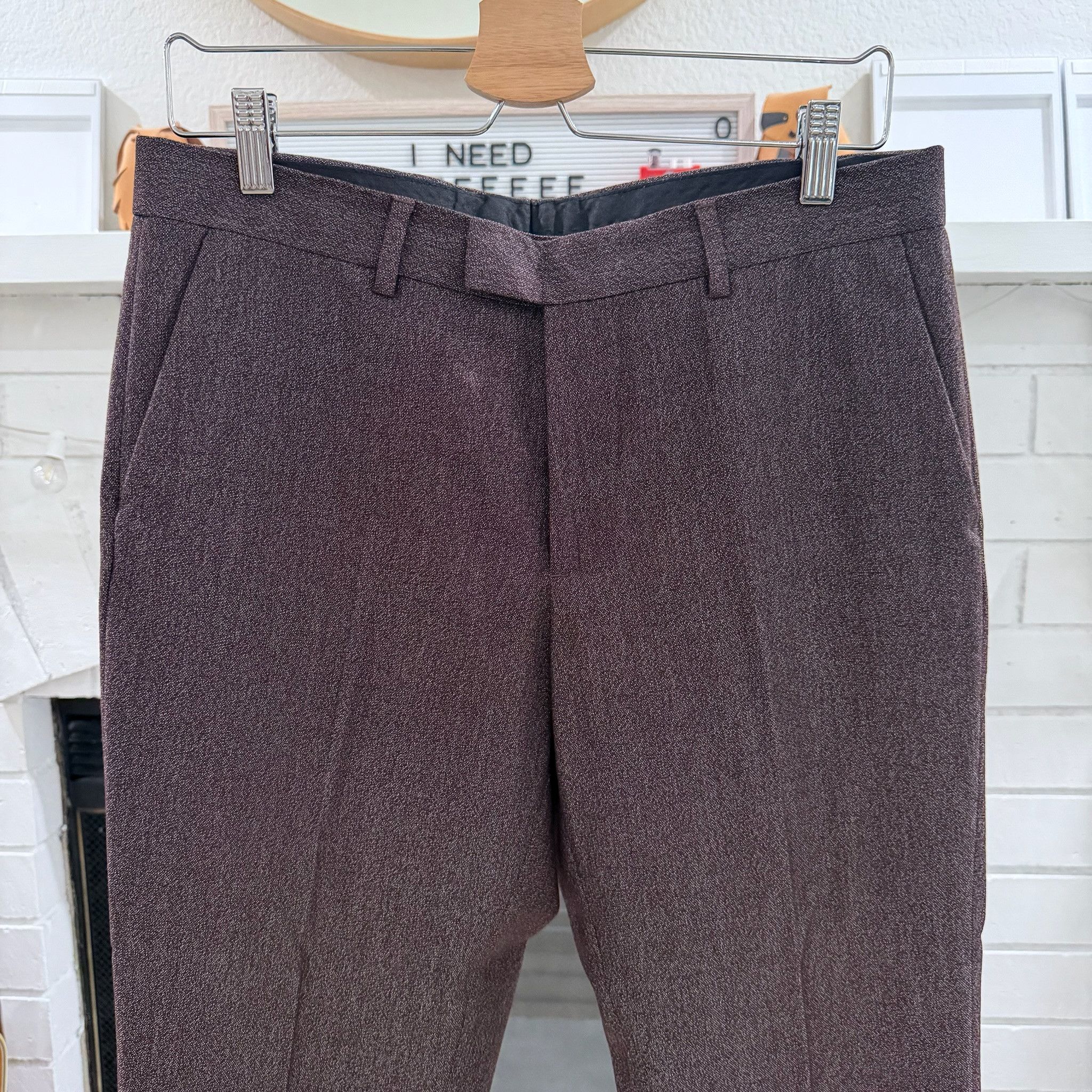 H&M H&M Slim Fit Burgundy / Maroon Suit Set - 40R / 33R Size 40R - 7 Thumbnail