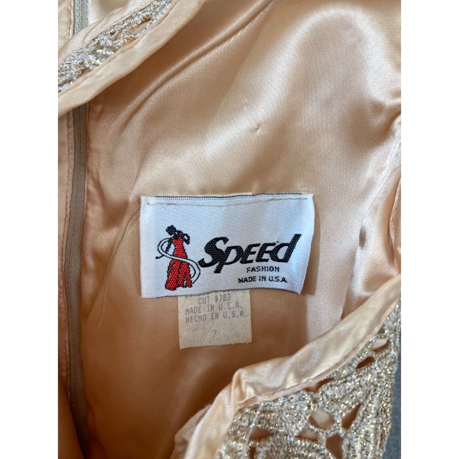 Speedo Speed Fashion Womens Dress 7 Gold USA MADE NWT Vintage Metallic Size M / US 6-8 / IT 42-44 - 7 Thumbnail