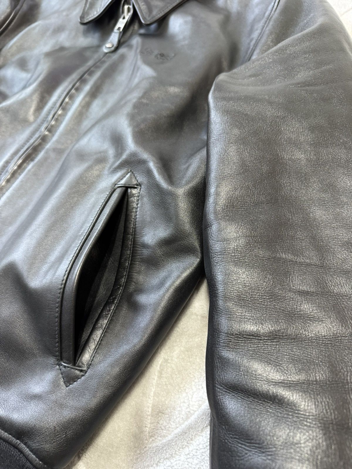 Schott Schott N.Y.C usa LC5100RIB Leather Jacket Bomber size M Size US M / EU 48-50 / 2 - 8 Thumbnail