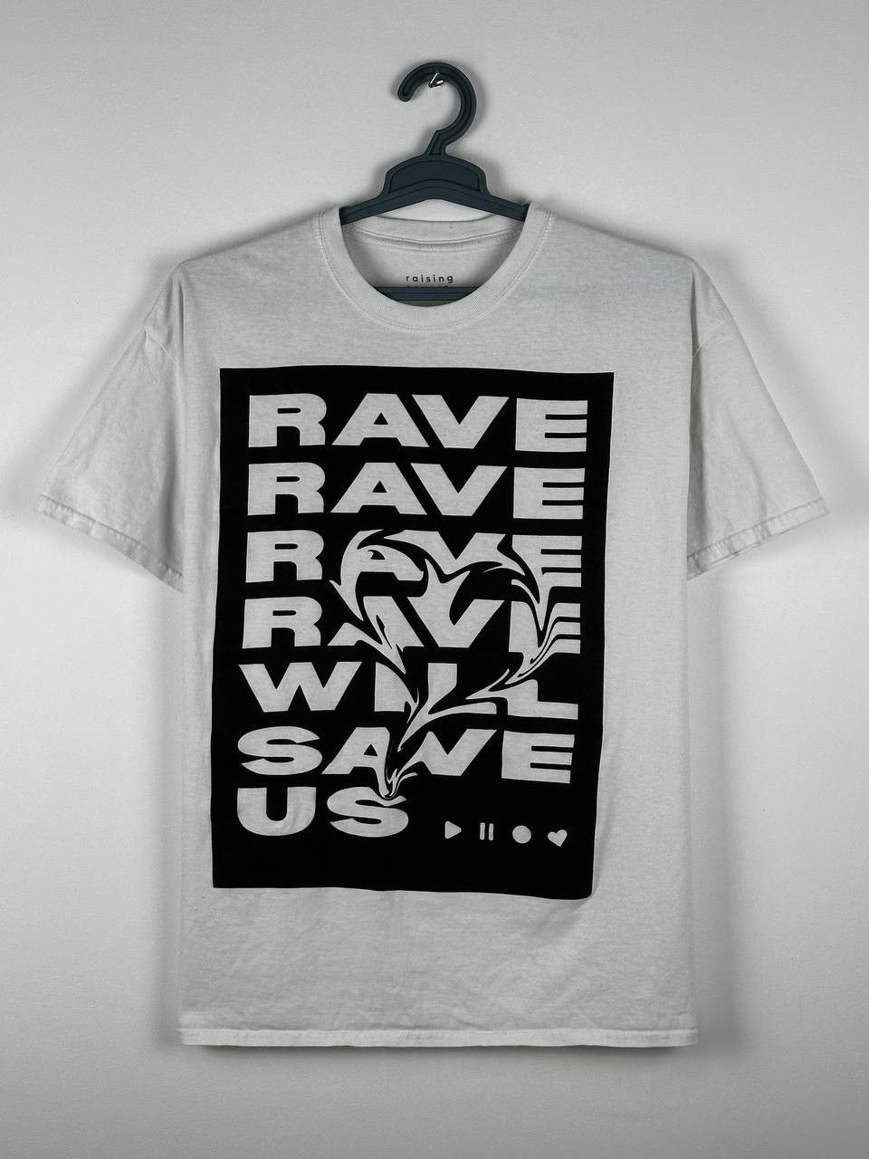 Other Streetwear Raising Ravers Rave Will Save Us Tehno T Shirt Size US XL / EU 56 / 4 - 1 Thumbnail