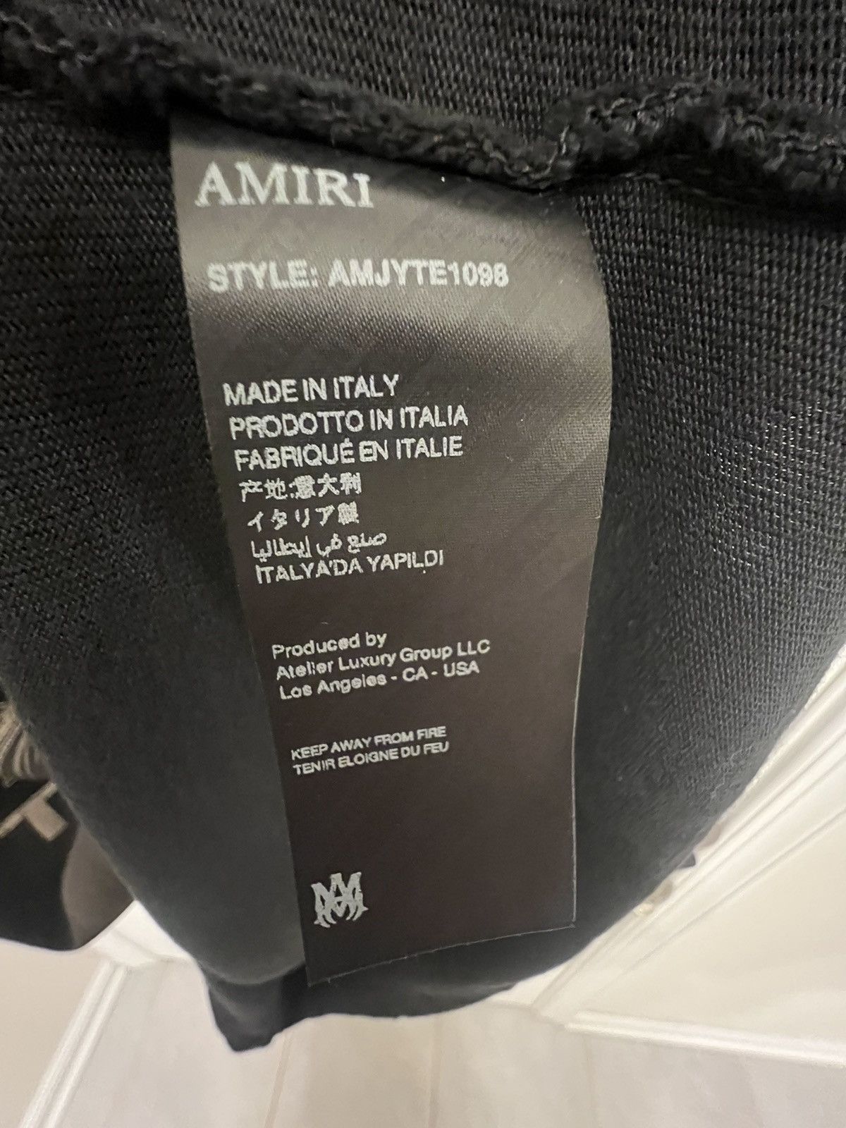 Amiri Washed Black Amiri Theatre T Shirt Size US XXL / EU 58 / 5 - 3 Thumbnail