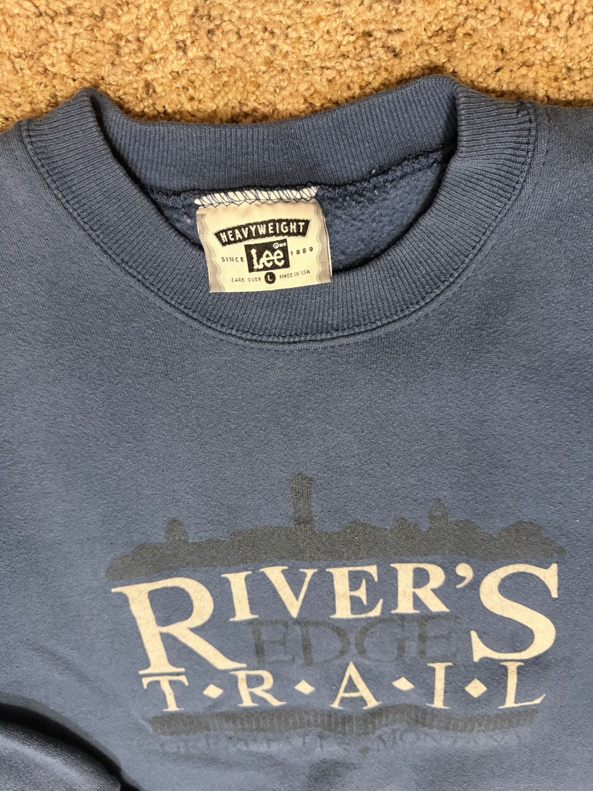 Lee Vintage Lee Heavyweight "River’s Edge Trail" Crewneck Size US L / EU 52-54 / 3 - 2 Thumbnail