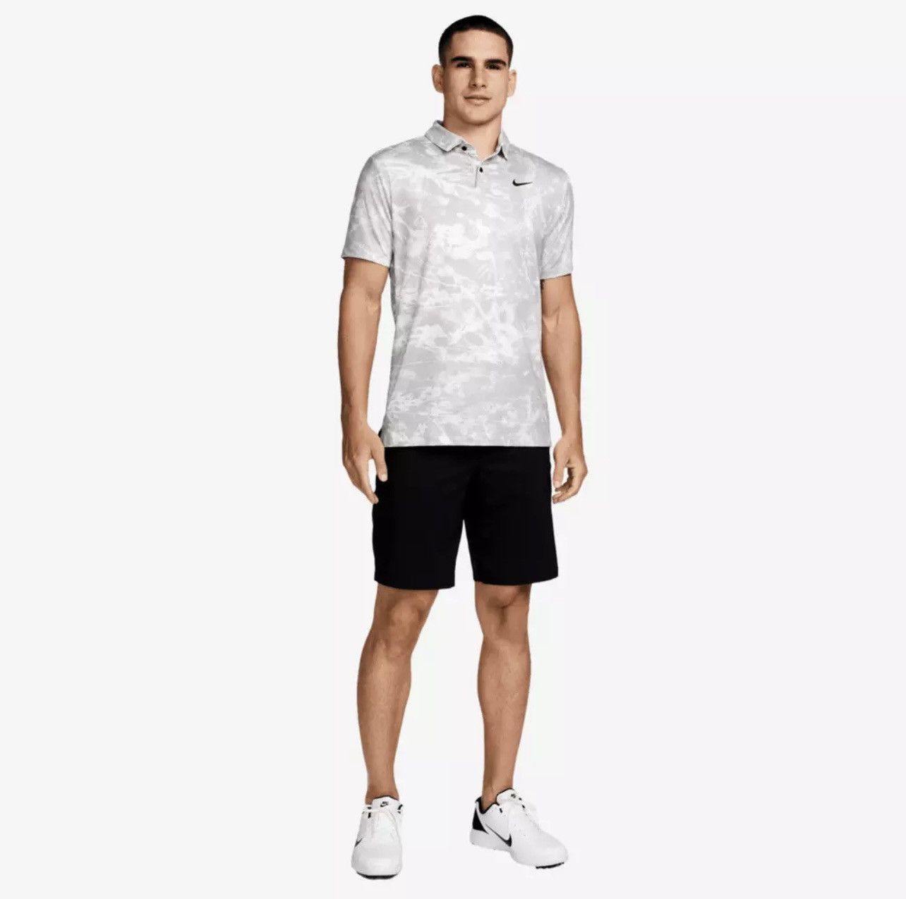 Nike Nike Dri Fit Golf Polo Gray New Floral Size US L / EU 52-54 / 3 - 6 Thumbnail