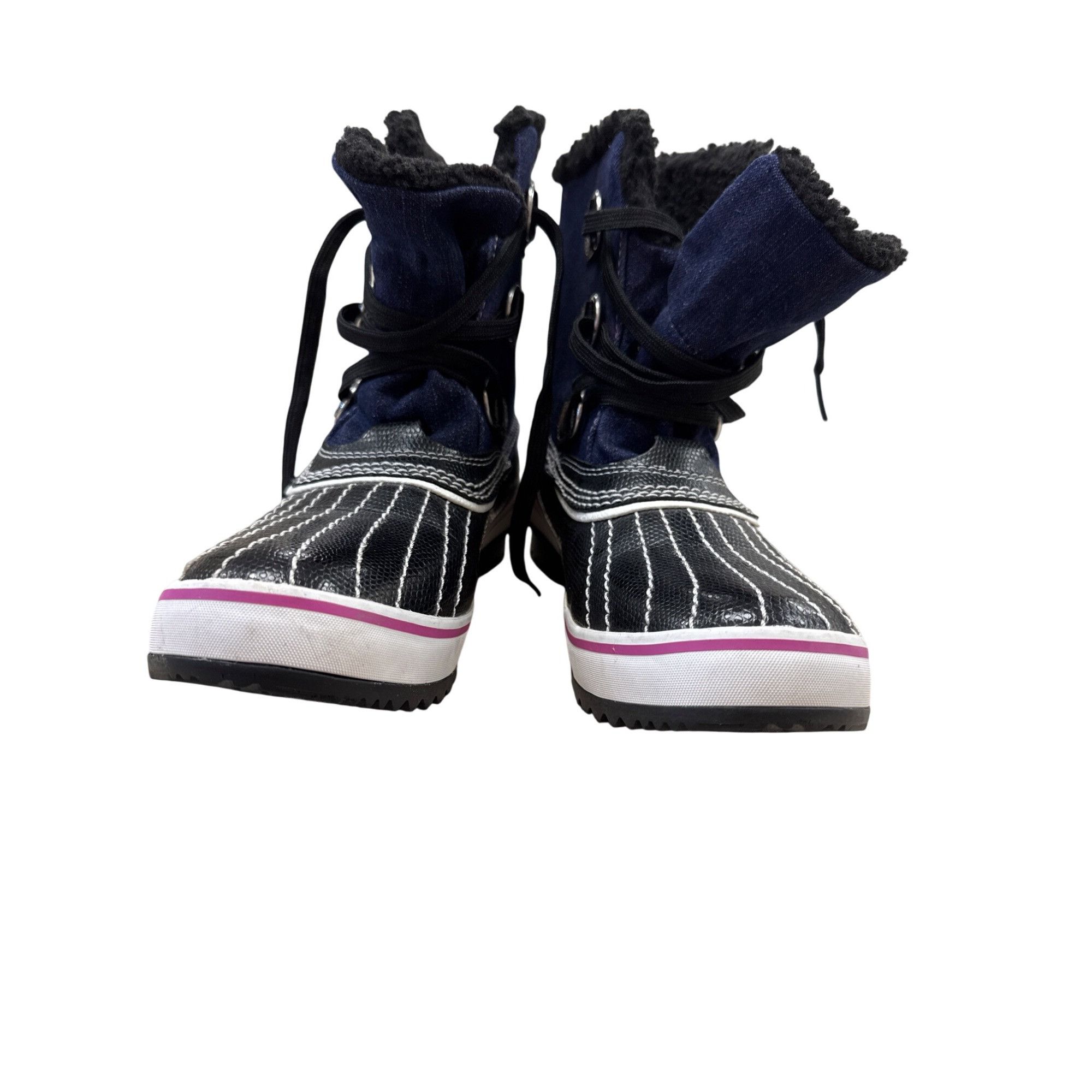 SKECHERS Skechers Outdoor Womens Blue Manmade Ankle Boots Size 7.5 S Size US 7.5 / EU 40-41 - 5 Thumbnail