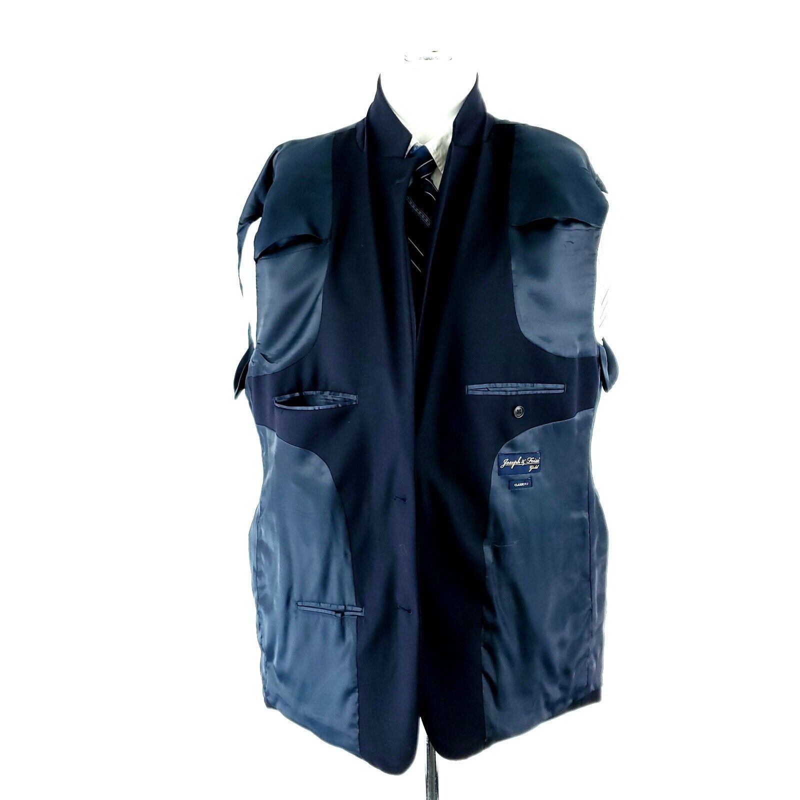 Joseph & Feiss Joseph Feiss Wool 2 Button Blazer 42R Blue Classic Fit Tagge Size 42R - 9 Thumbnail