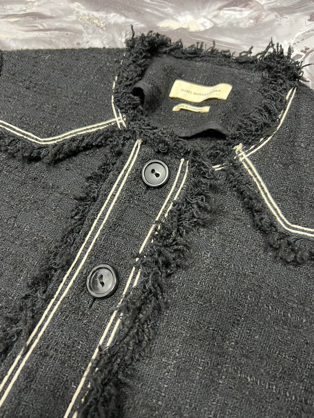Isabel Marant × Vintage ‼️LAST DROP‼️ Isabel Marant Chanel tweed style Button Jacket Size S / US 4 / IT 40 - 7 Thumbnail
