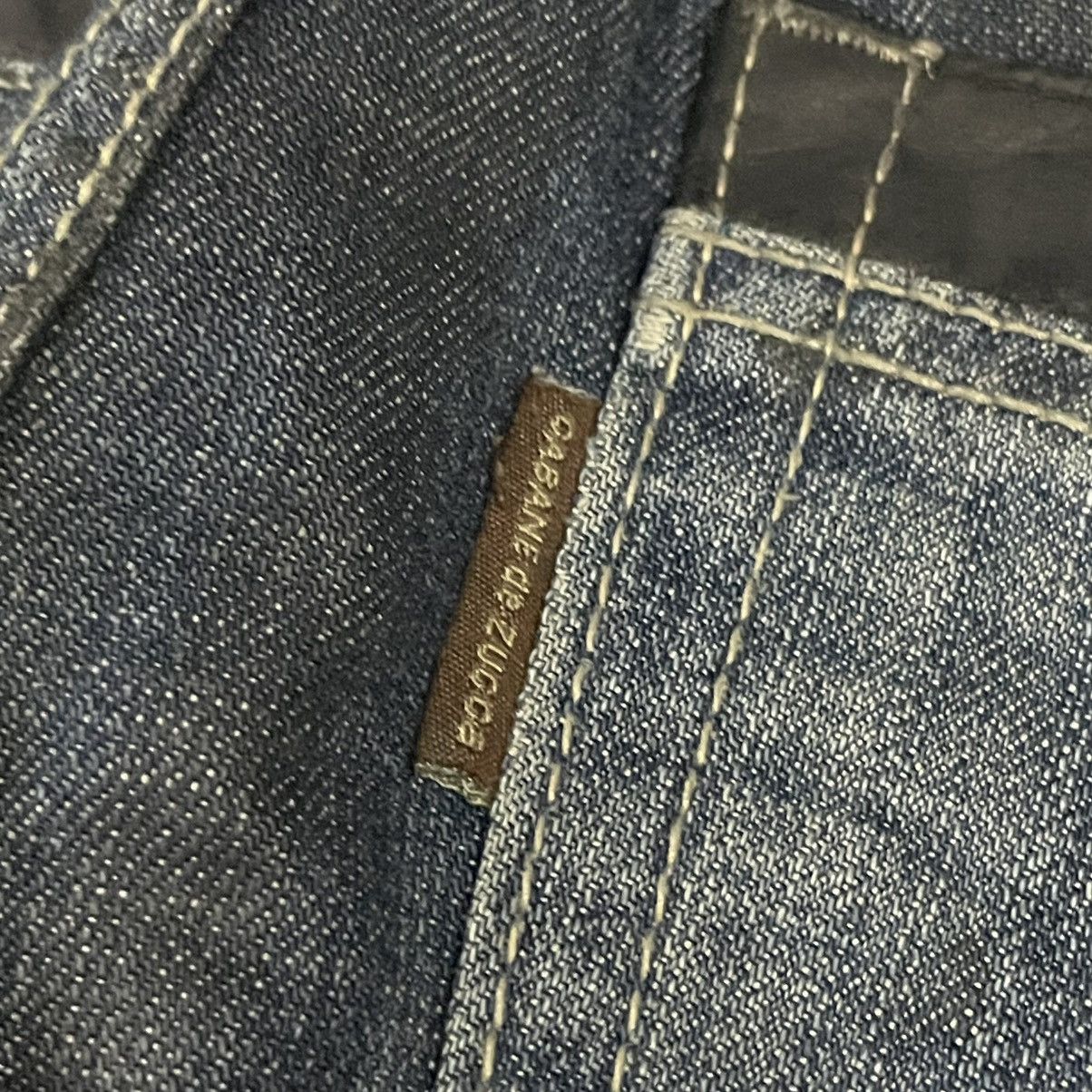 If Six Was Nine × Le Grande Bleu (L.G.B.) × Tornado Mart Cabane de Zucca Distressed Denim Yohji/Comme-Inspired Jeans Size US 32 / EU 48 - 6 Thumbnail