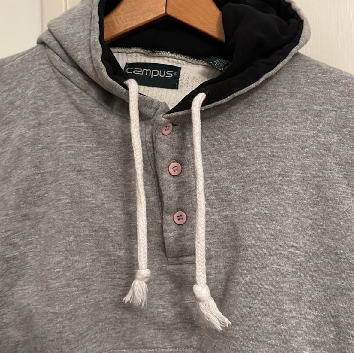Esprit × Vintage Vintage Campus Esprit Long Sleeve Hoodie Hooded Sweatshirt Size L / US 10 / IT 46 - 3 Thumbnail