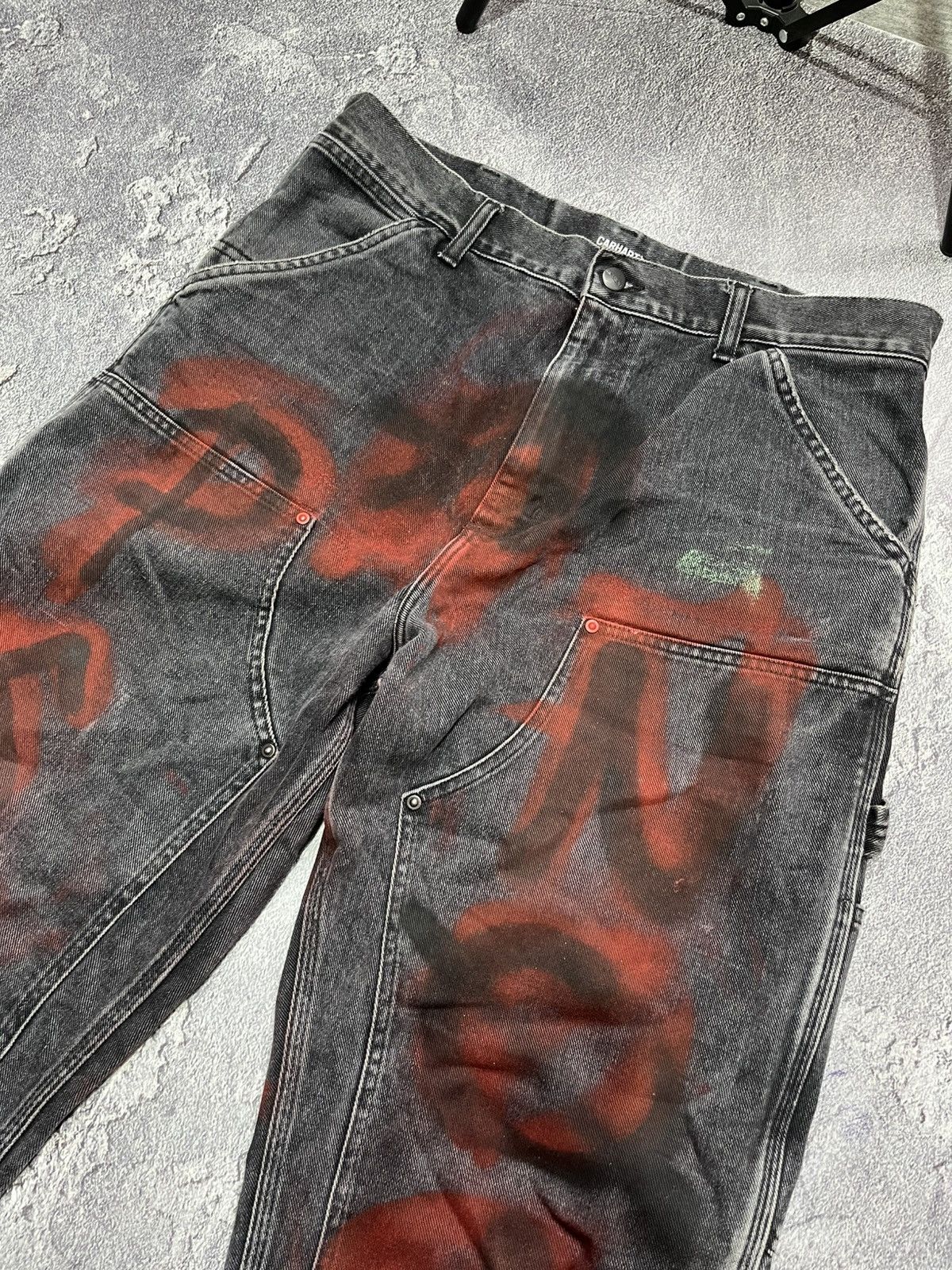Carhartt Custom Carhartt Denim Anarchy/A$AP carpenter limited edition Size US 32 / EU 48 - 9 Thumbnail