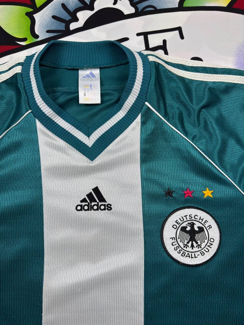 Adidas Adidas Germany Team Jersey Away football shirt 1998 Size US XXL / EU 58 / 5 - 5 Thumbnail