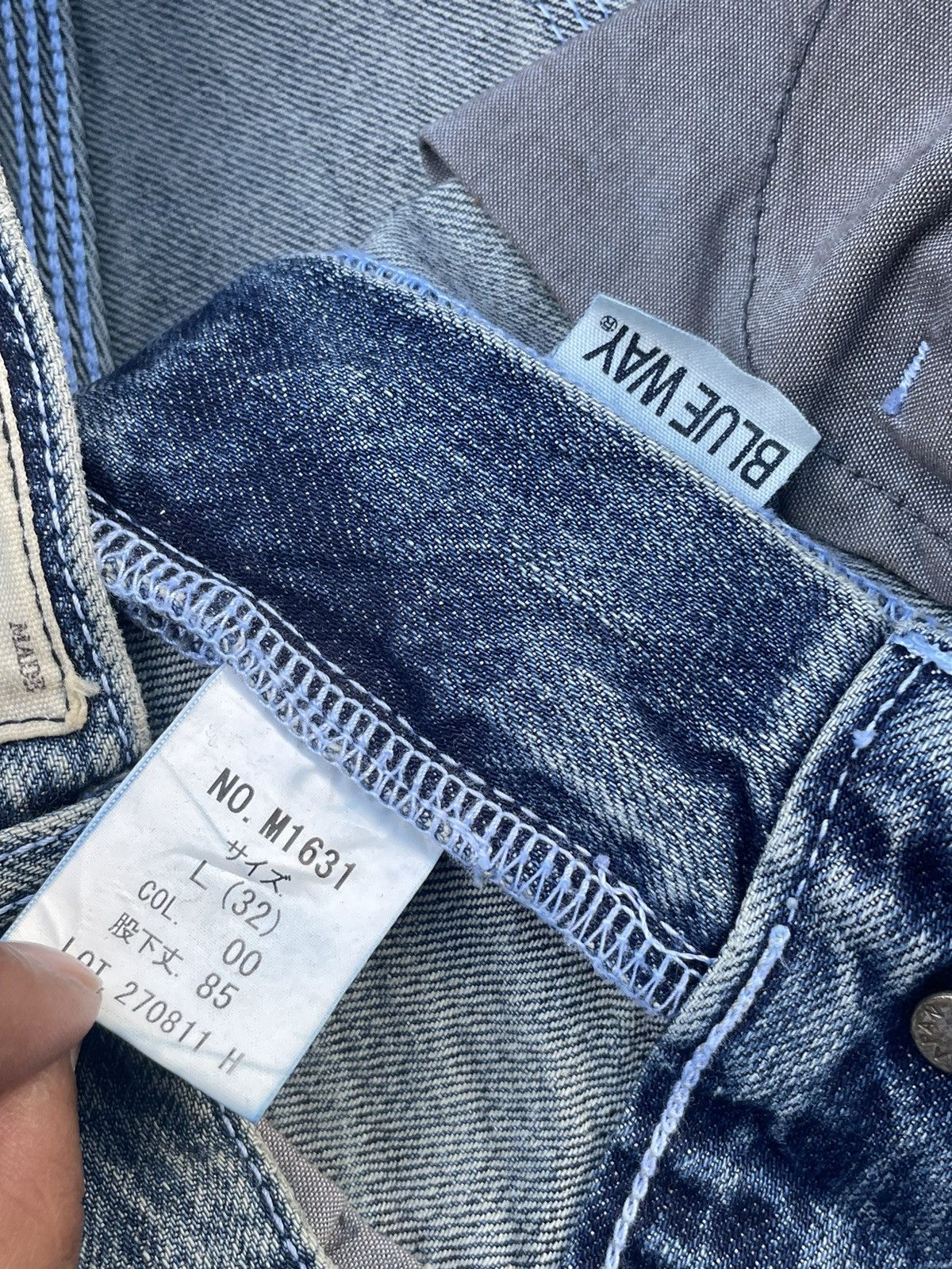 Japanese Brand × Vintage Vintage Blue Way Flare Faded Denim Size US 33 - 17 Thumbnail