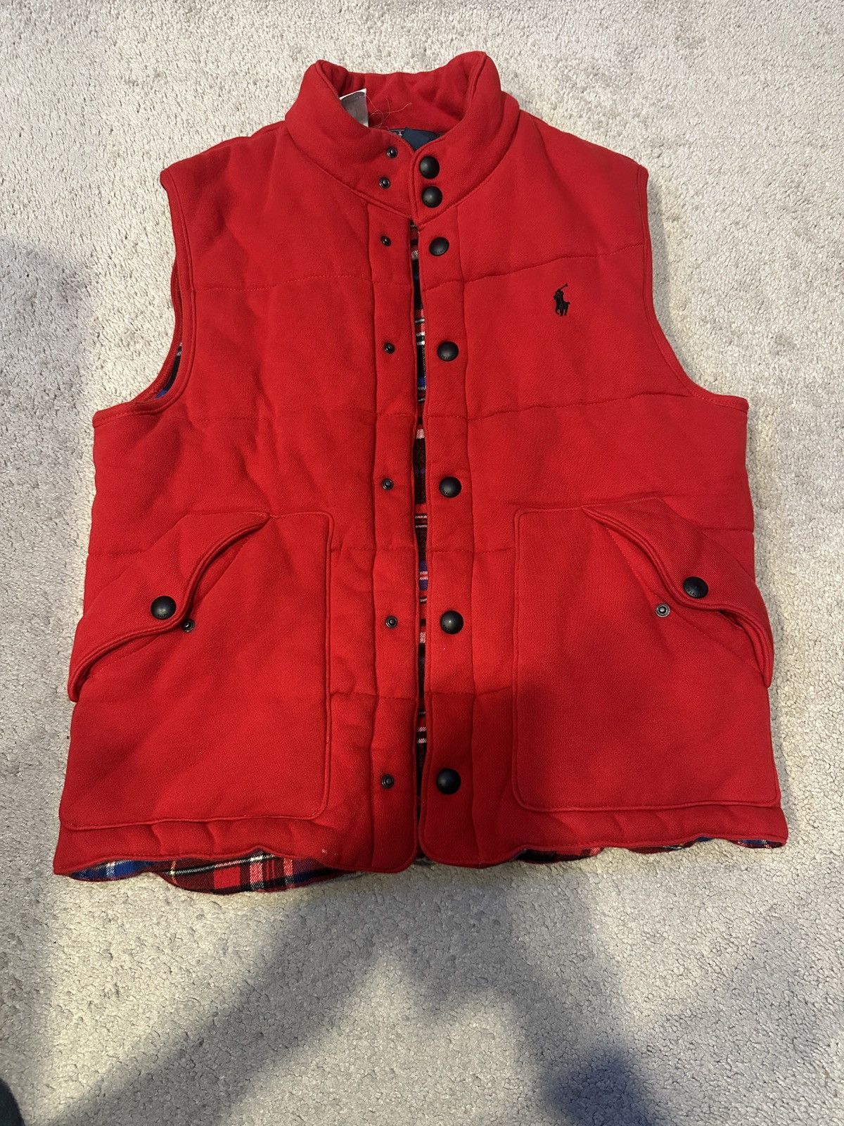 Polo By Ralph Lauren Red Vest