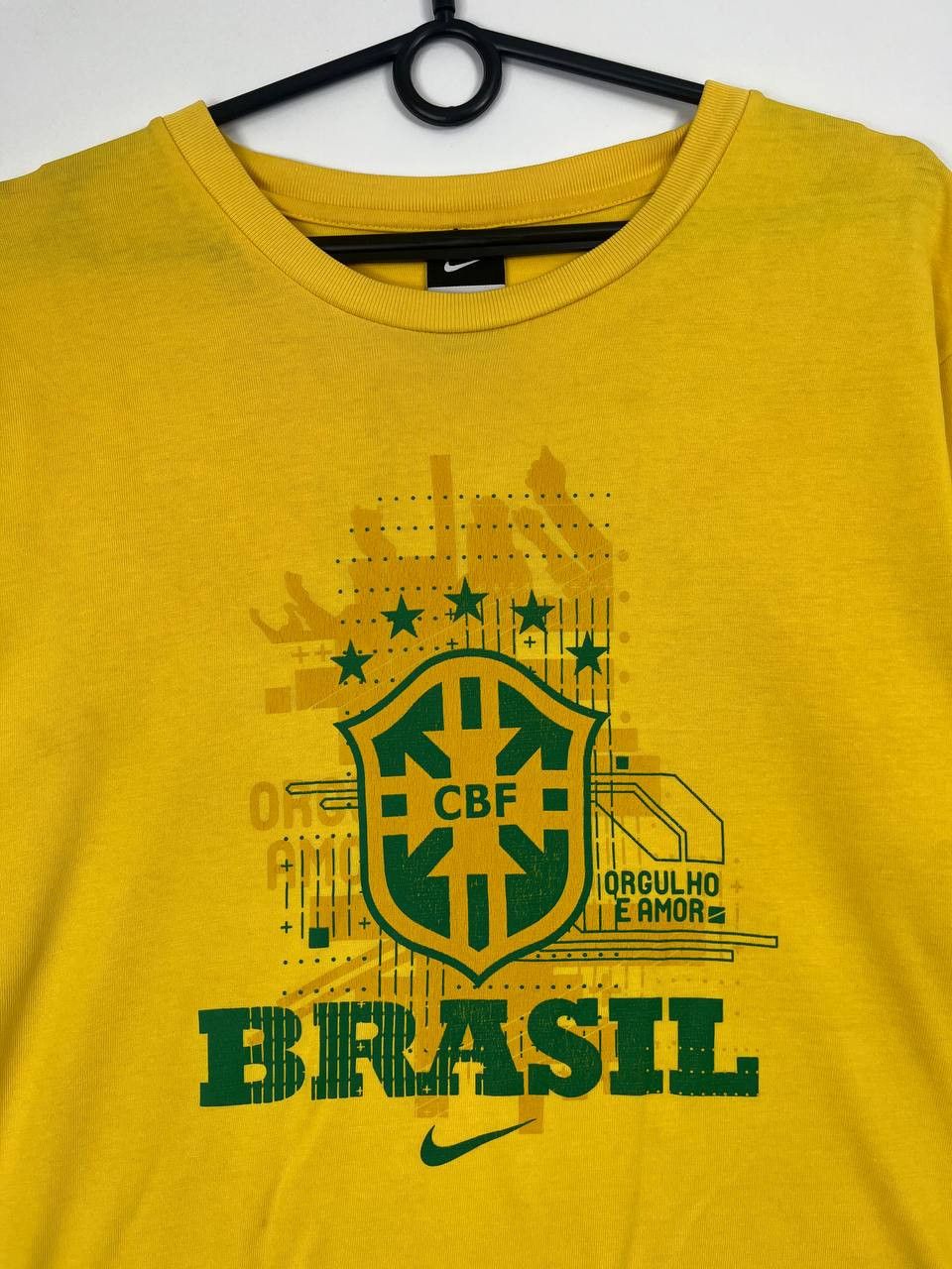 Nike Brazil Cbf Nike Graphic T Shirt Yellow Brasil Football Sz M Size US M / EU 48-50 / 2 - 2 Thumbnail