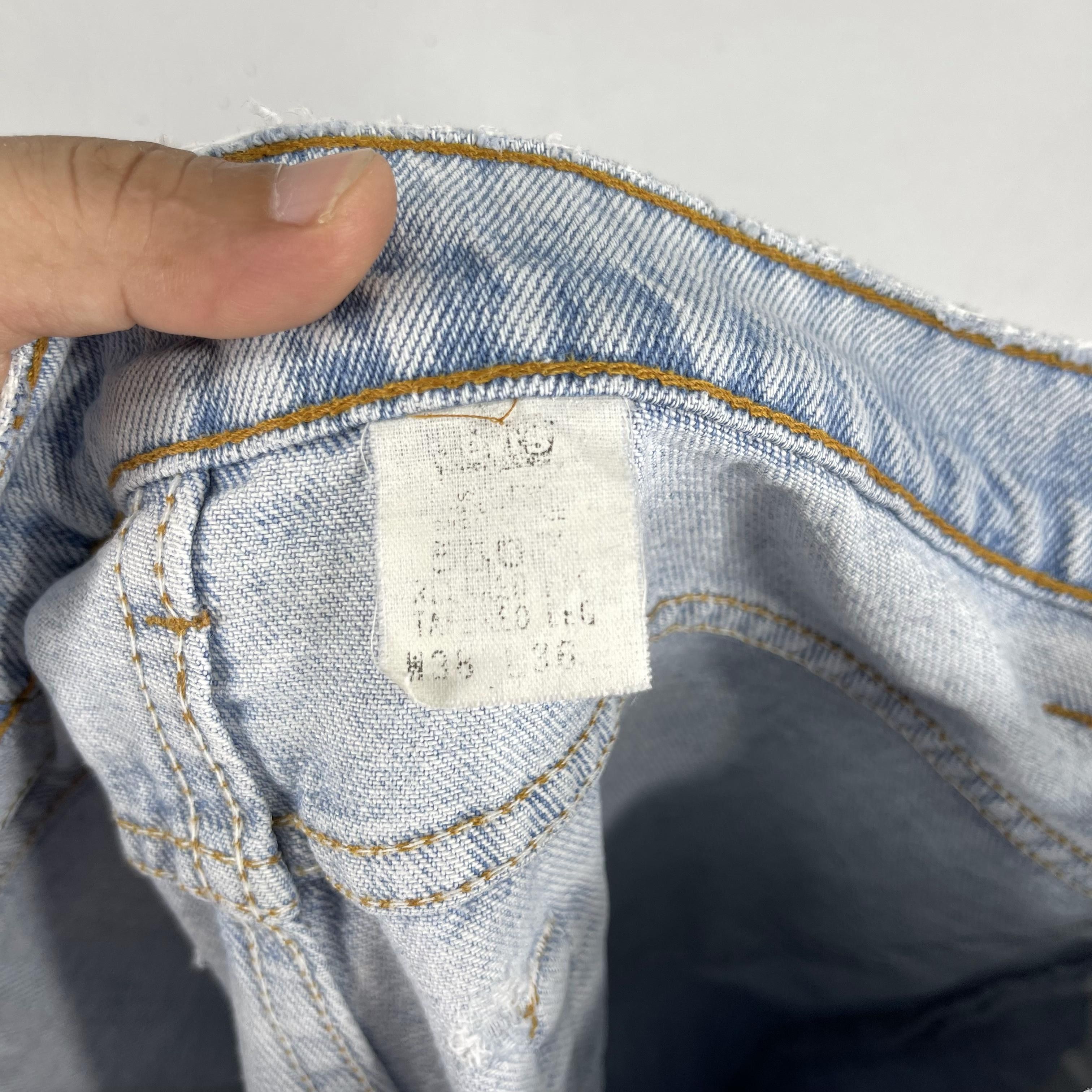 Levi's × Vintage W36 L35 Vintage Distressed Levis 550 Ripped Jeans Size US 36 / EU 52 - 7 Thumbnail