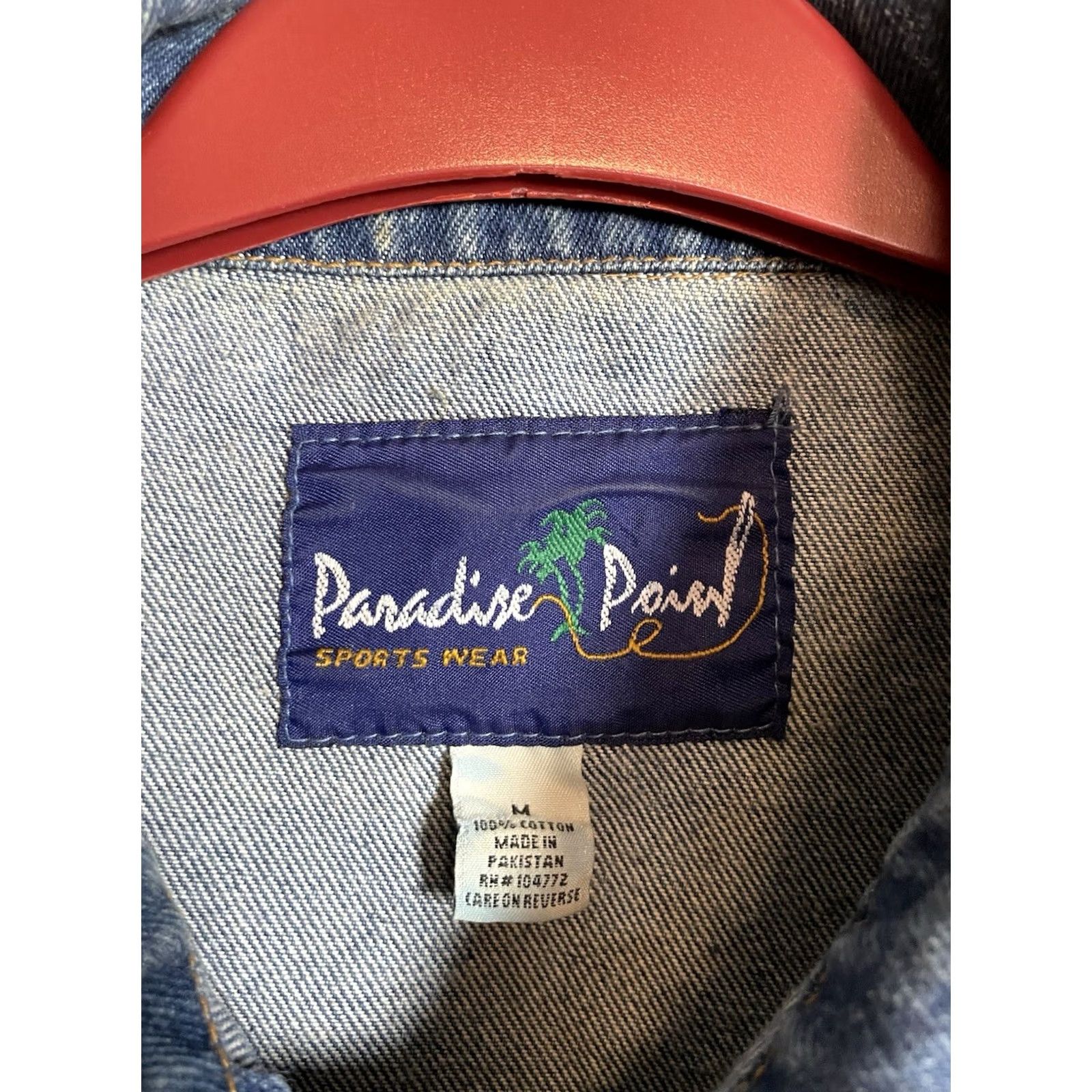 Paradise VINTAGE USAF United States Air Force Denim Jacket Mens M Blue 80s 90s Air Force Bomber Jacket Jacket Size US M / EU 48-50 / 2 - 5 Thumbnail