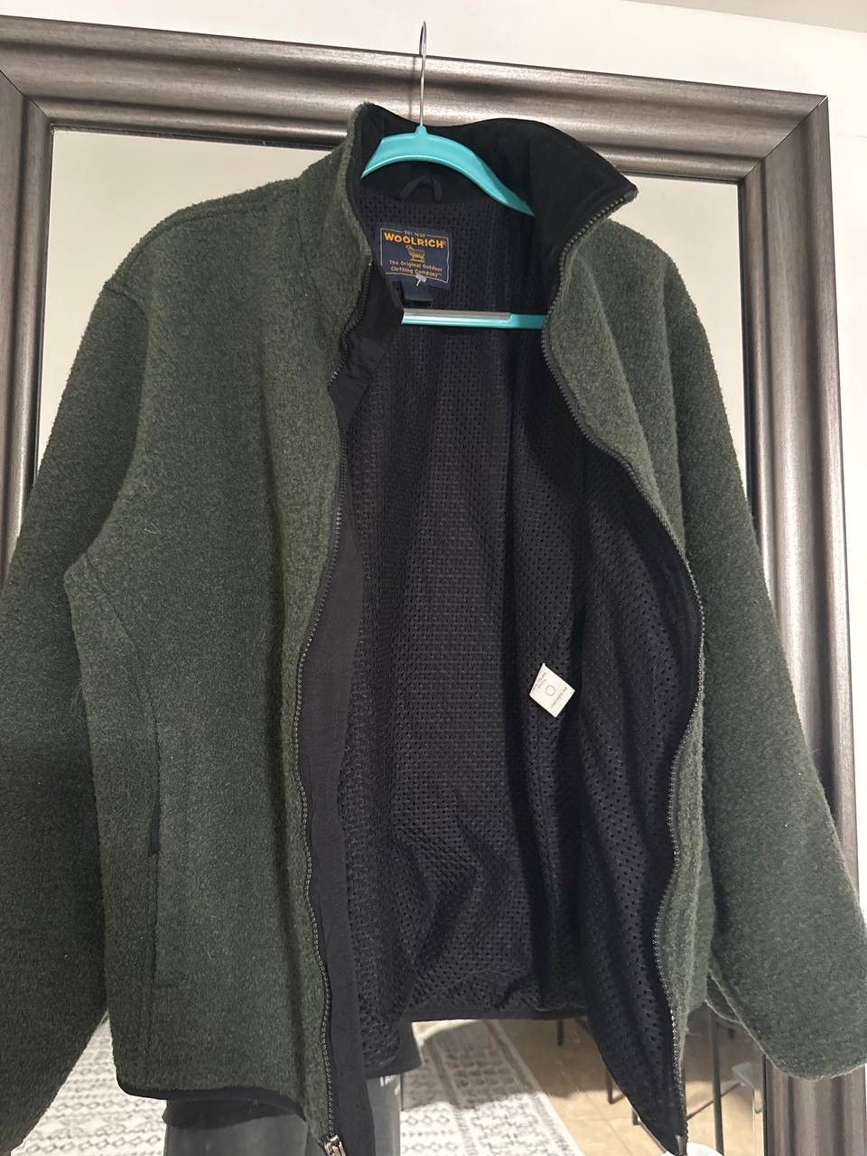 Woolrich Woolen Mills Woolrich Green Full Zip Fleece Jacket Men's khaki vintage Size US M / EU 48-50 / 2 - 7 Thumbnail