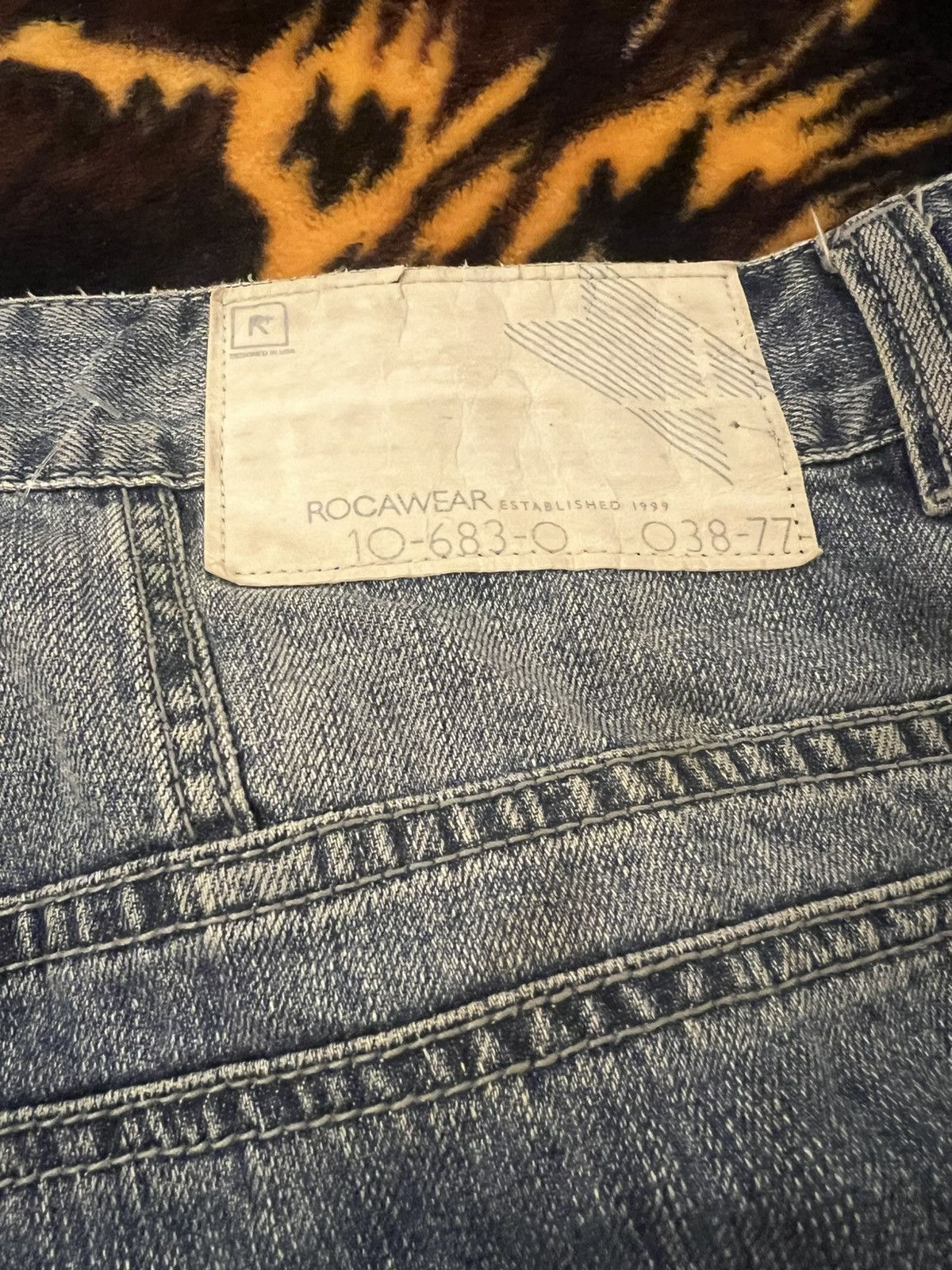 Rocawear × Vintage Y2K Rocawear R+ Baggy Jeans Size US 34 / EU 50 - 11 Thumbnail