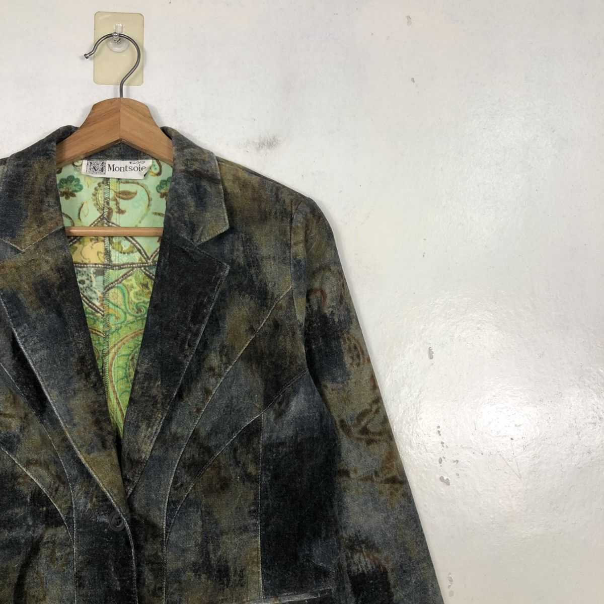 Japanese Brand 📌Vintage Suede Leather Jacket Montsoie Blanket Issey Miyake Size US M / EU 48-50 / 2 - 8 Thumbnail