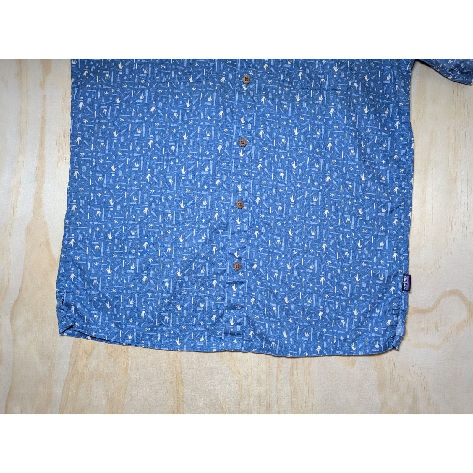Patagonia Patagonia Men's Medium Shirt Blue Hemp Organic Cotton Size US M / EU 48-50 / 2 - 2 Thumbnail