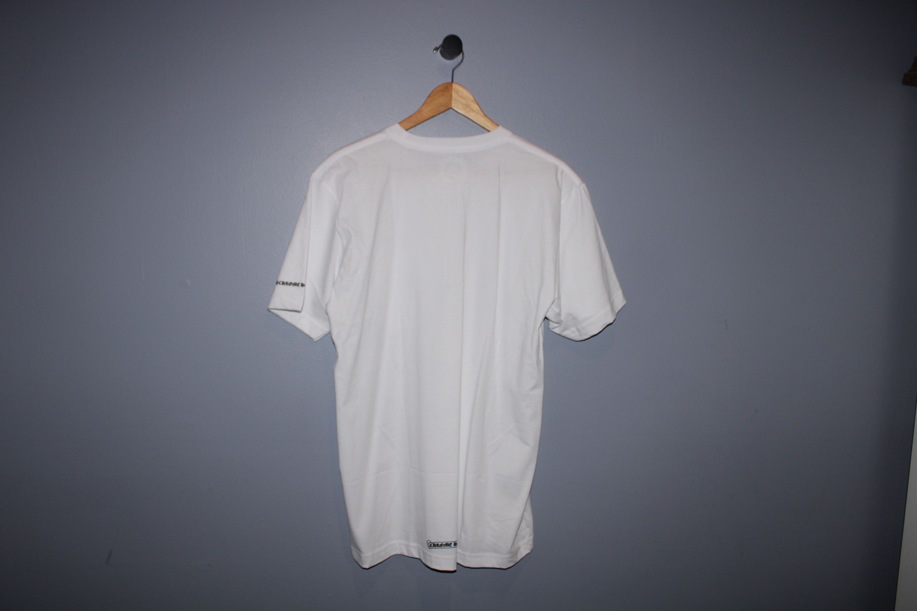 Chrome Hearts CHROME HEARTS WHITE NECK LOGO TSHIRT Size US L / EU 52-54 / 3 - 2 Thumbnail