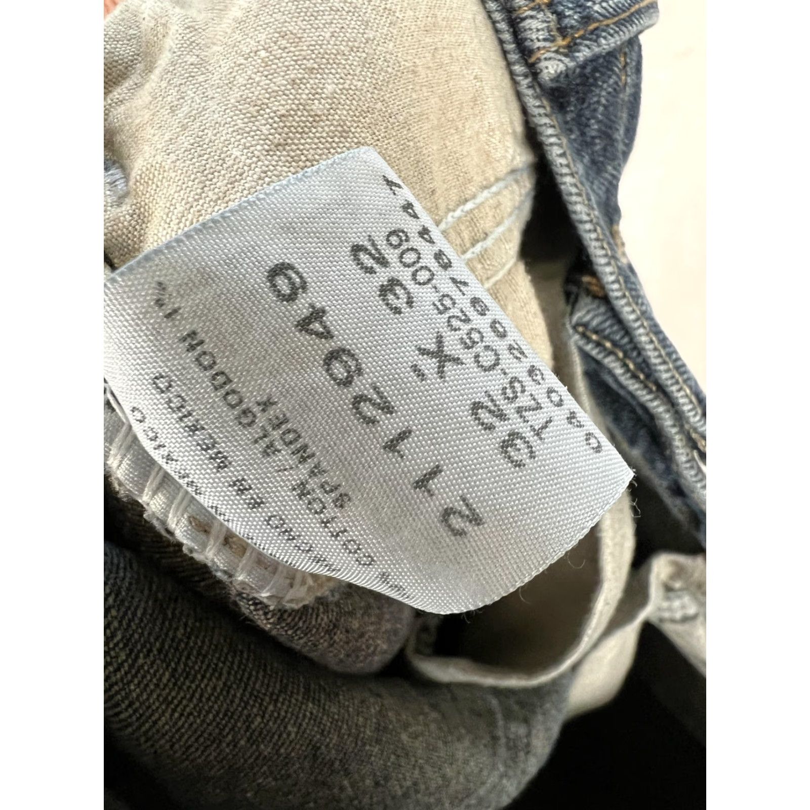 Lee Lee Jeans Mens 32x32 Blue Straight Fit Denim 5 Pocket Zip Fly Leather Logo Hardware Vintage No Size US 32 / EU 48 - 5 Thumbnail
