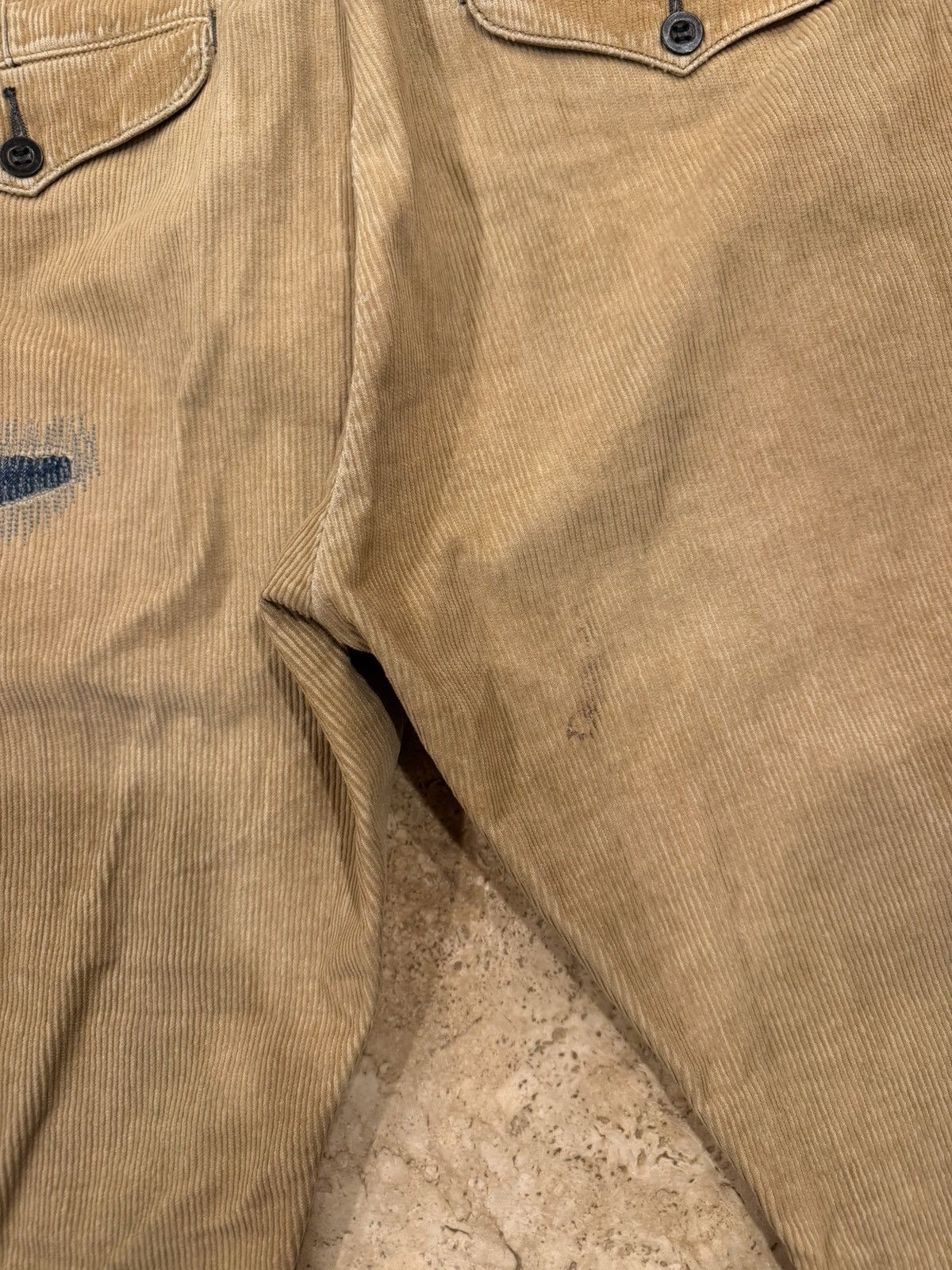 RRL Ralph Lauren RRL Ralph Lauren Field Patchwork Corduroy Trouser Pants Size US 32 / EU 48 - 11 Thumbnail