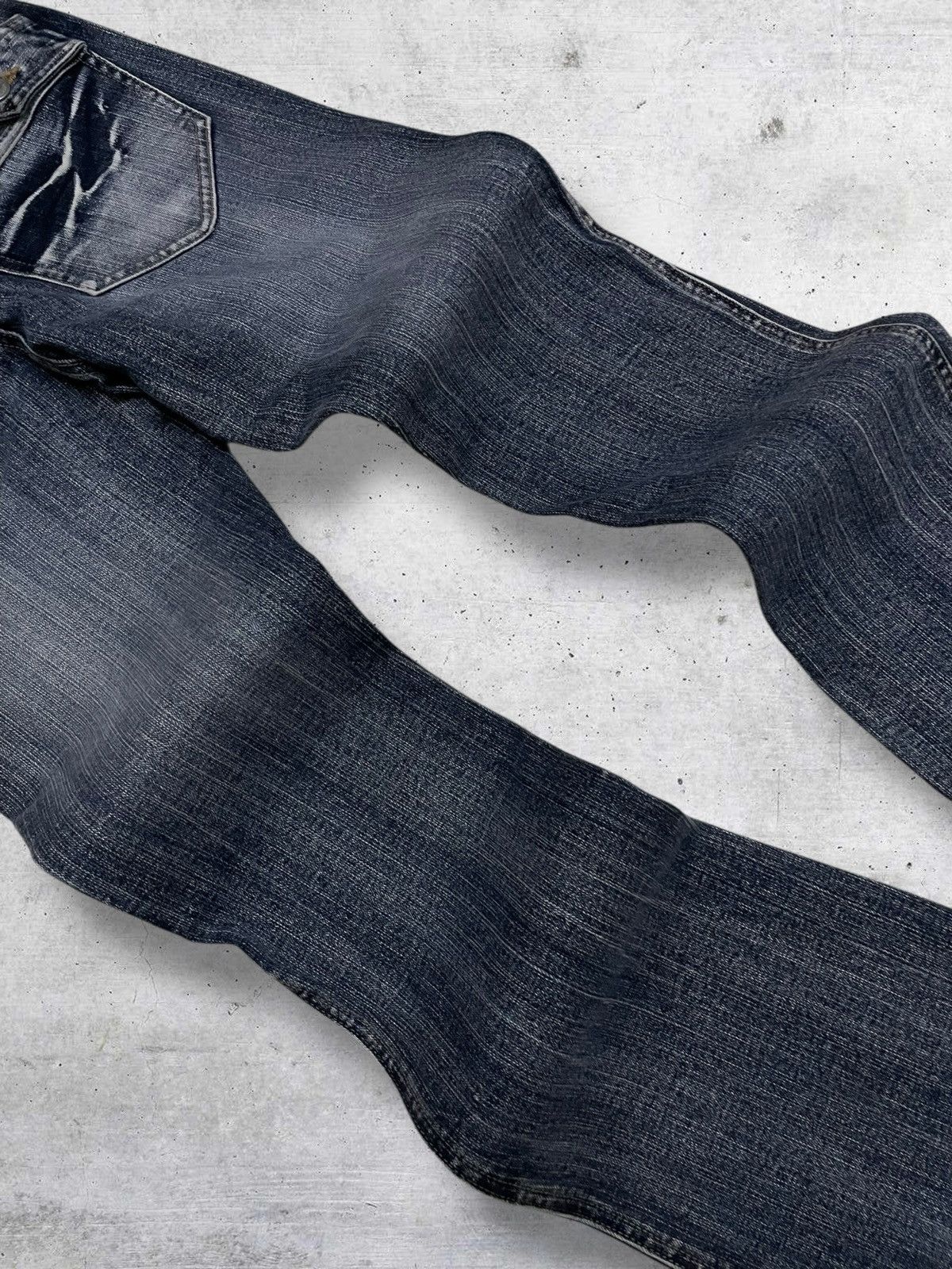 Tornado Mart VINTAGE DAILY TOPIC 1990S JAPAN DESIGNER FLARED RETRO DENIM Size US 28 / EU 44 - 13 Thumbnail