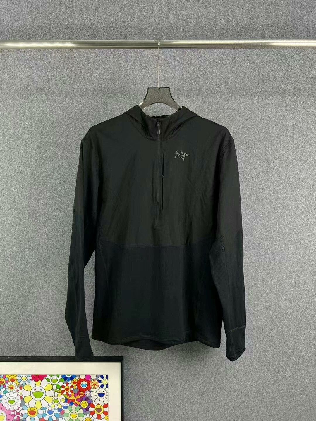 Arc'teryx black delta hybrid fleece half-zip jacket Size US L / EU 52-54 / 3 - 1 Thumbnail