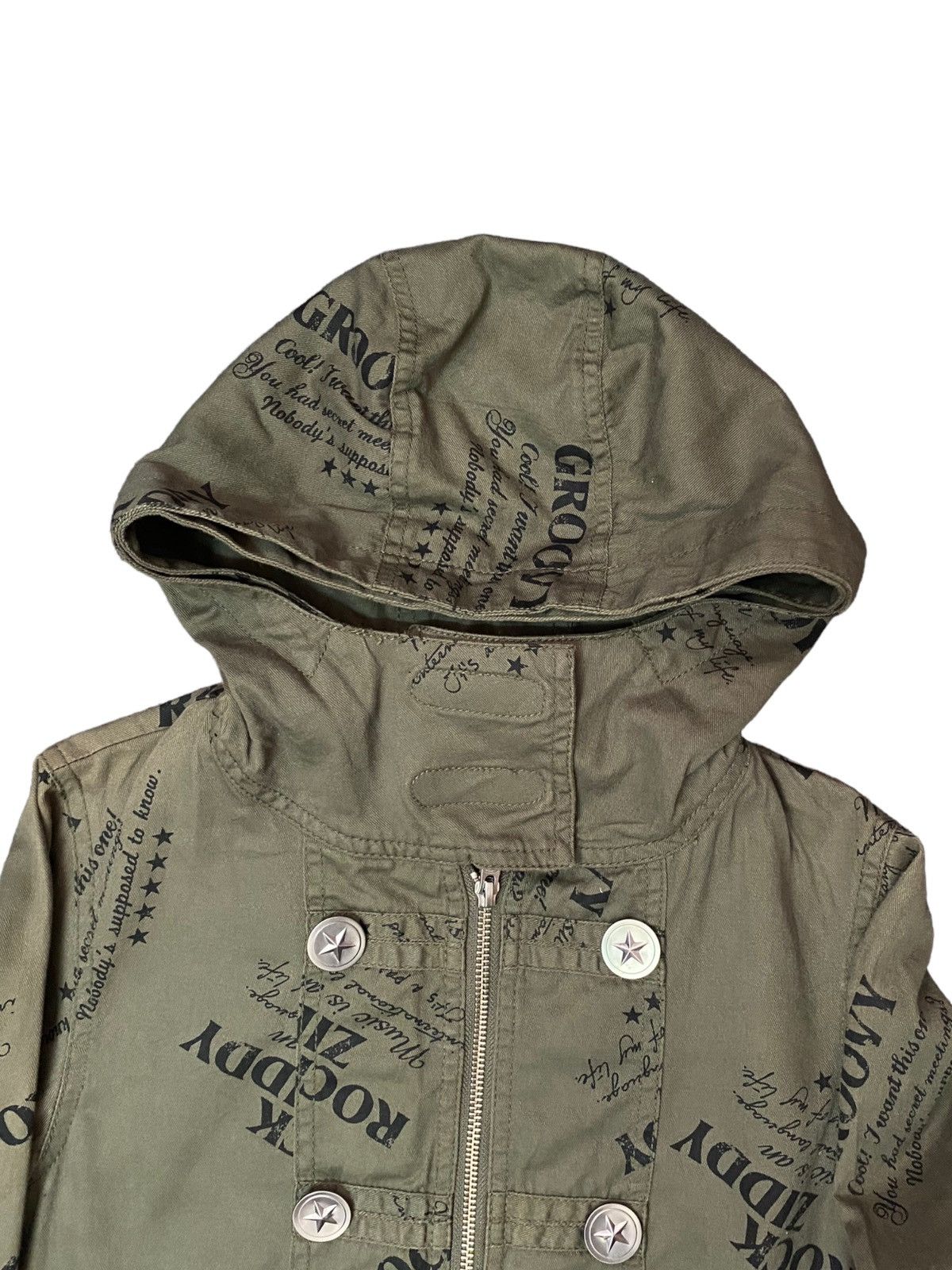 Hysteric Glamour Parkas Japan Rock n Roll Ziddy Groovy Genre Army Green Size US S / EU 44-46 / 1 - 4 Thumbnail