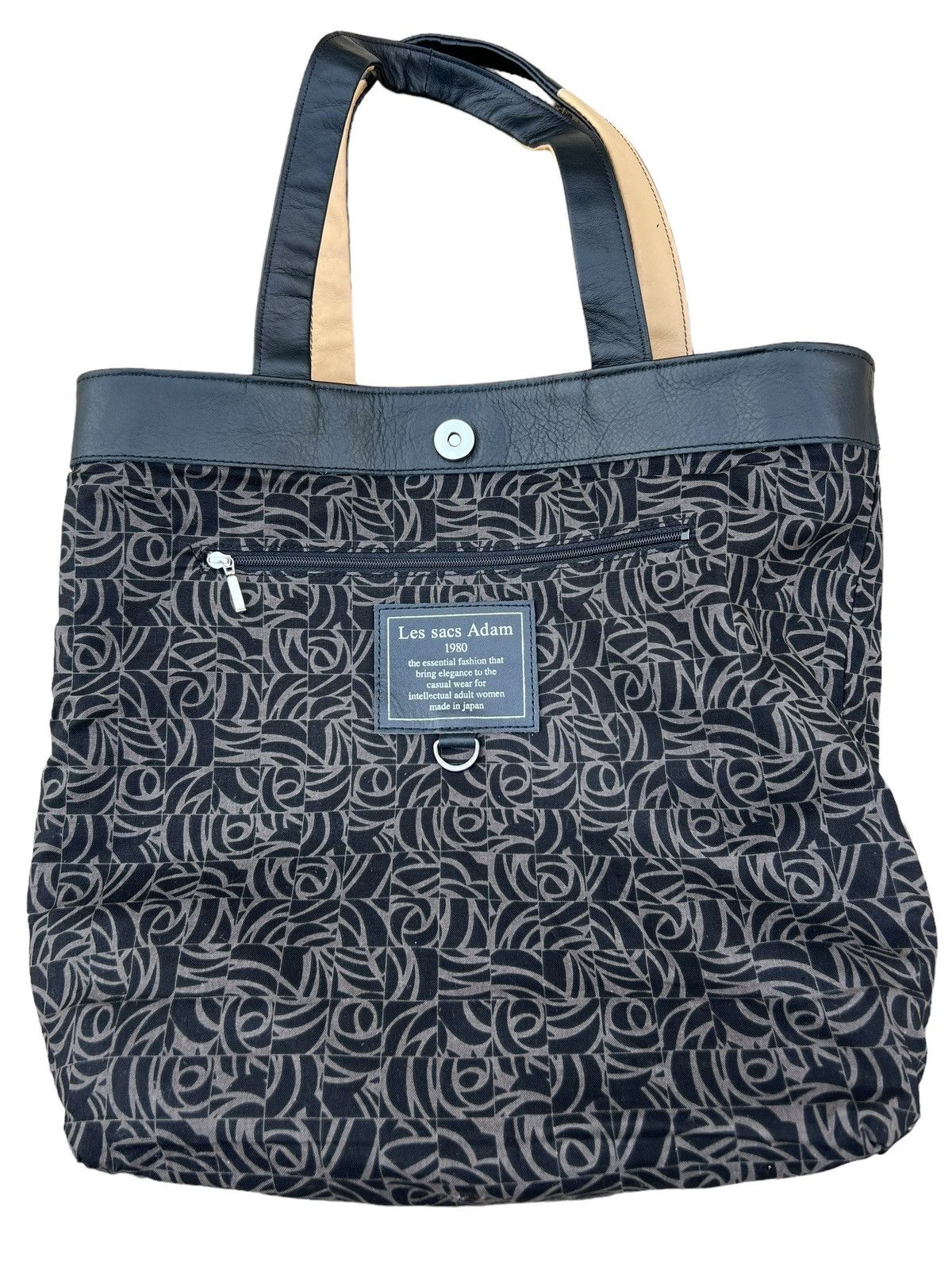 Leather Les sacs Adam Japan Patchwork Leather Tote Bag Size ONE SIZE - 21 Thumbnail