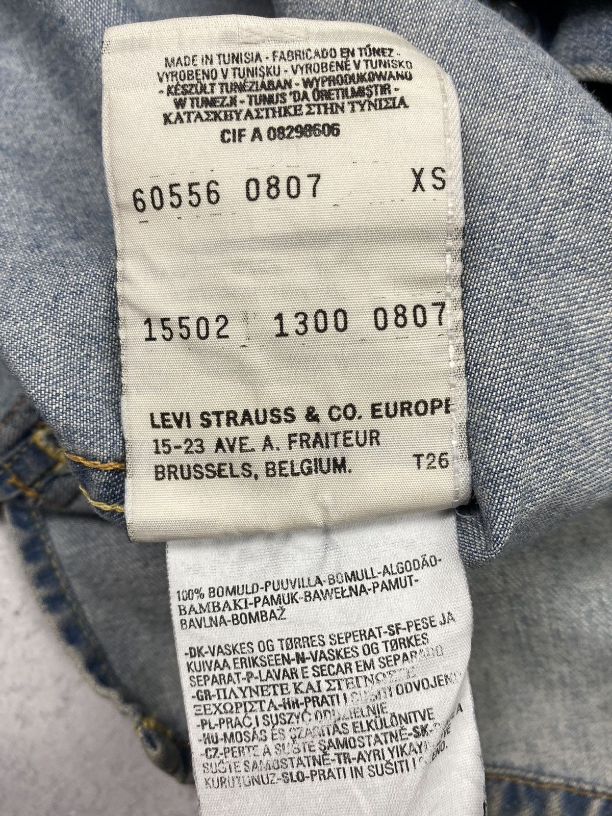 Levi's Vintage Levi’s Red Tab Denim Overshot Jacket Avant Garde Size US XS / EU 42 / 0 - 17 Thumbnail