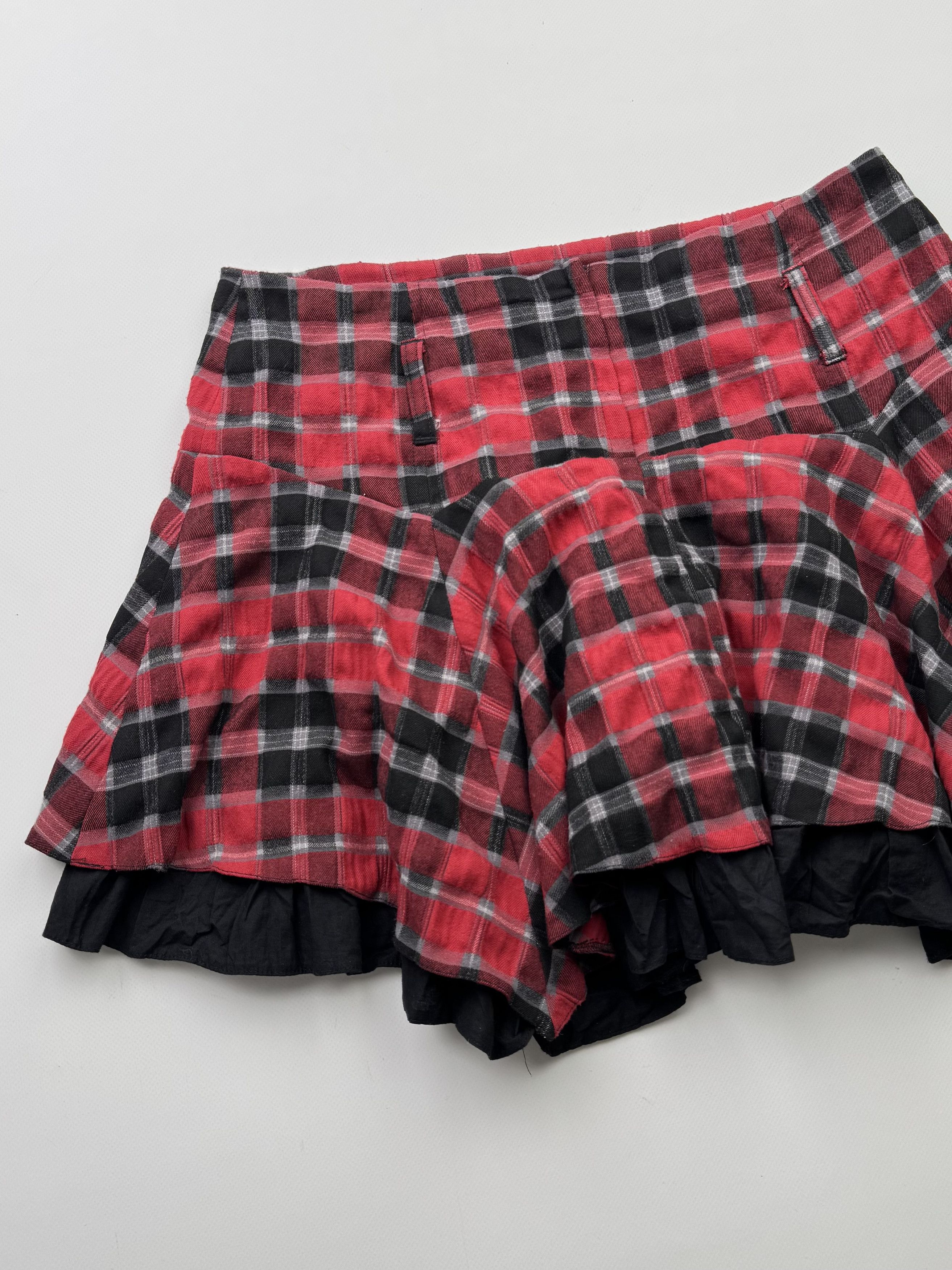 Japanese Brand Vintage Asymmetry Flare Mini Skirt B671(V274)E2 Size 30" / US 8 / IT 44 - 5 Thumbnail