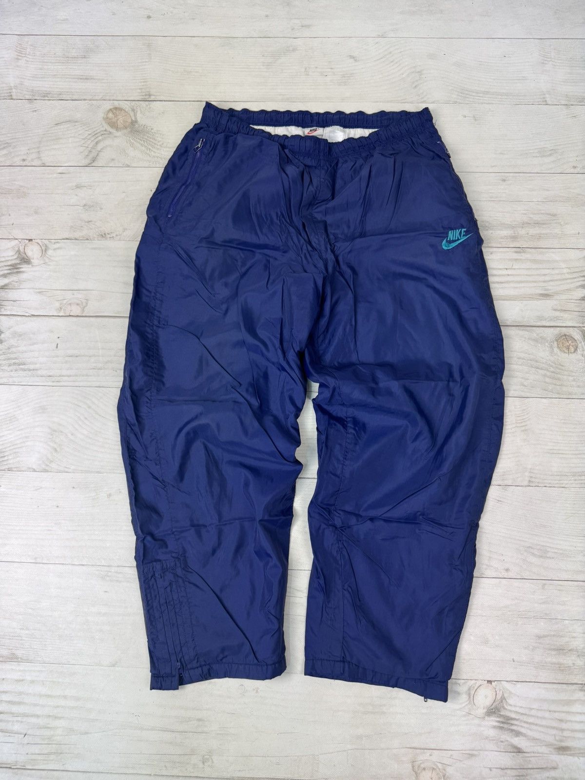Nike Vintage Nike Nylon Pants Track 90s y2k Swoosh Size US 36 / EU 52 - 4 Thumbnail